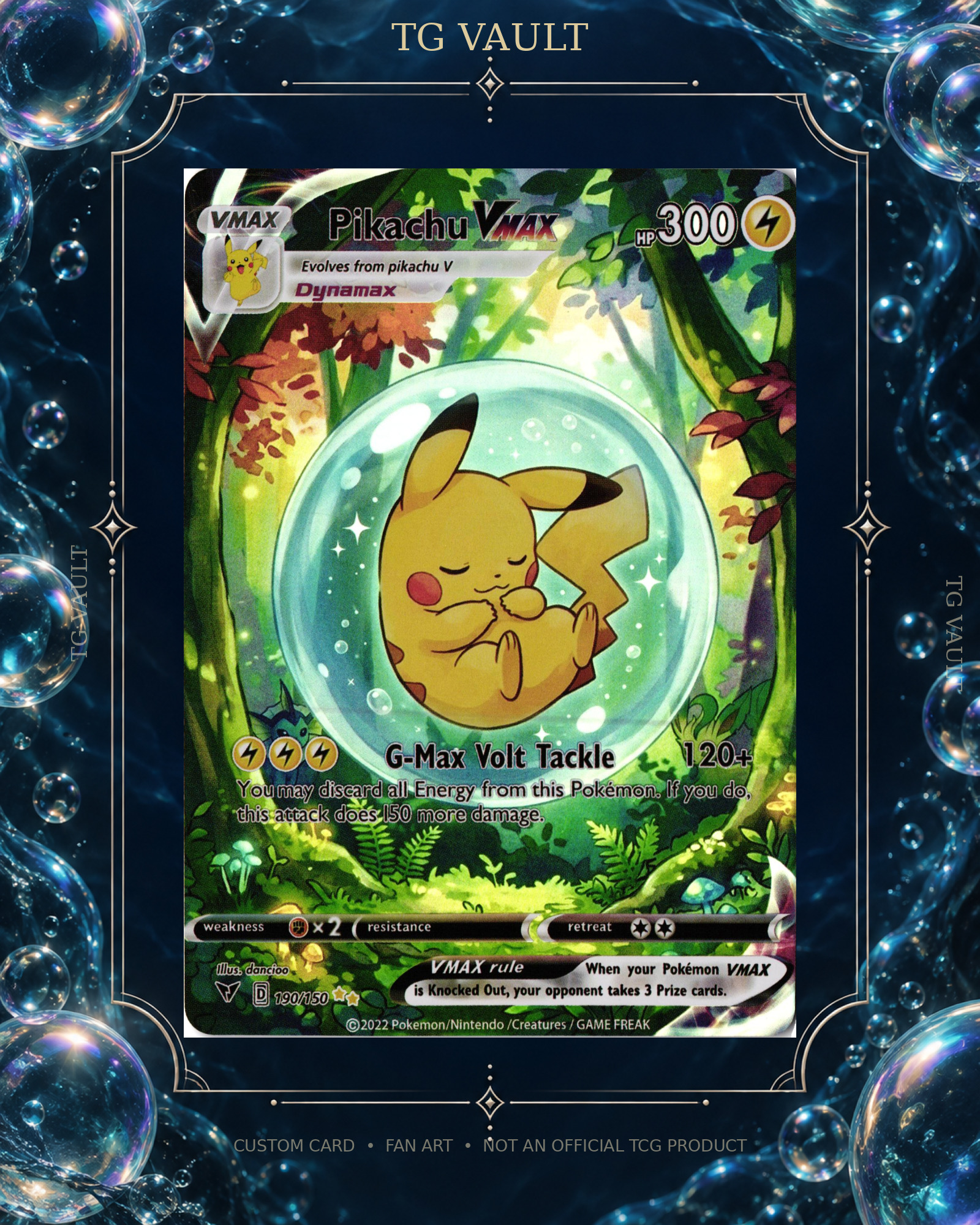 PIKACHU – BUBBLE SERIES CUSTOM PIKACHU – BUBBLE SERIES CUSTOM – verfügbar bei TG Vault