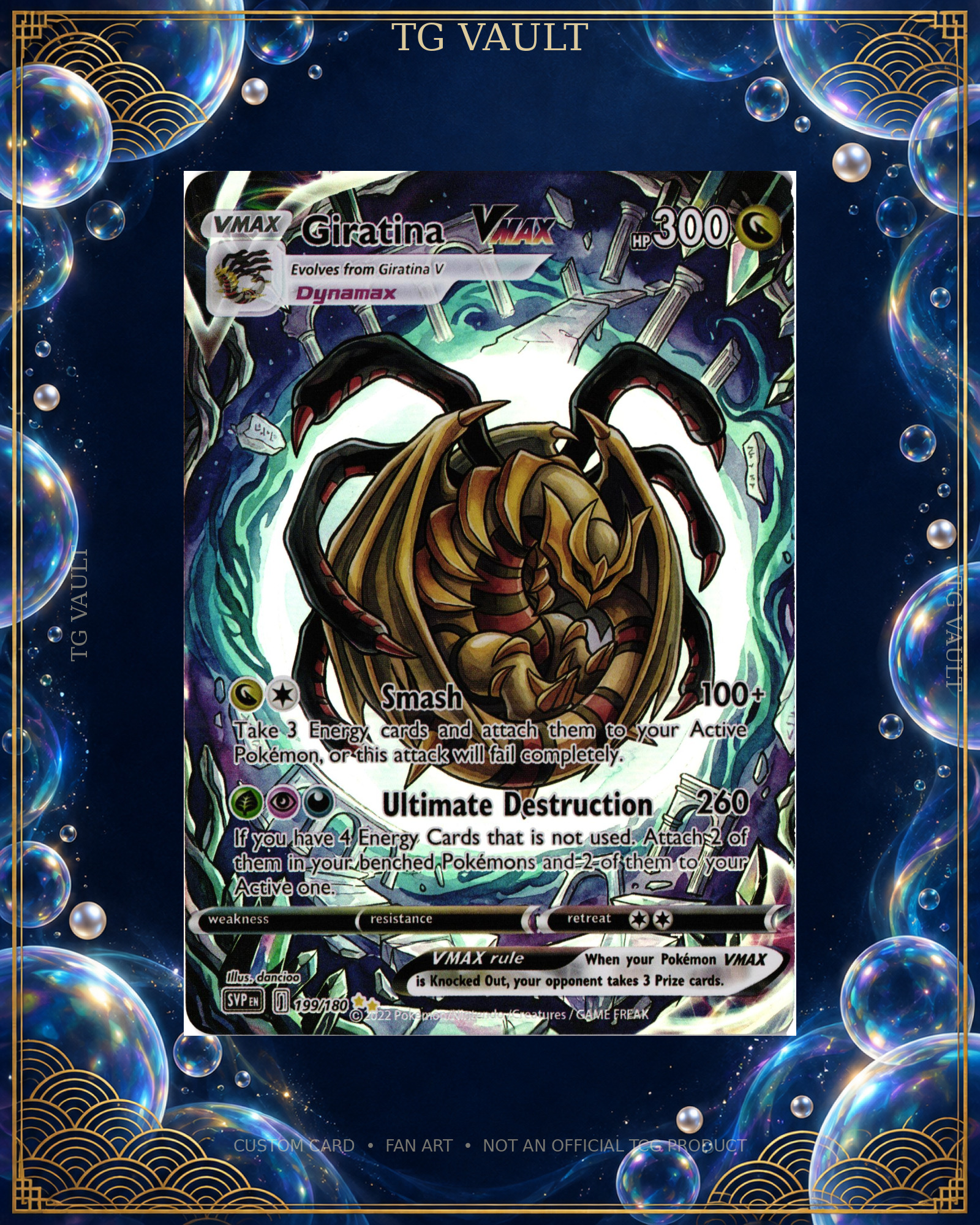 GIRATINA – BUBBLE SERIES CUSTOM GIRATINA – BUBBLE SERIES CUSTOM – verfügbar bei TG Vault