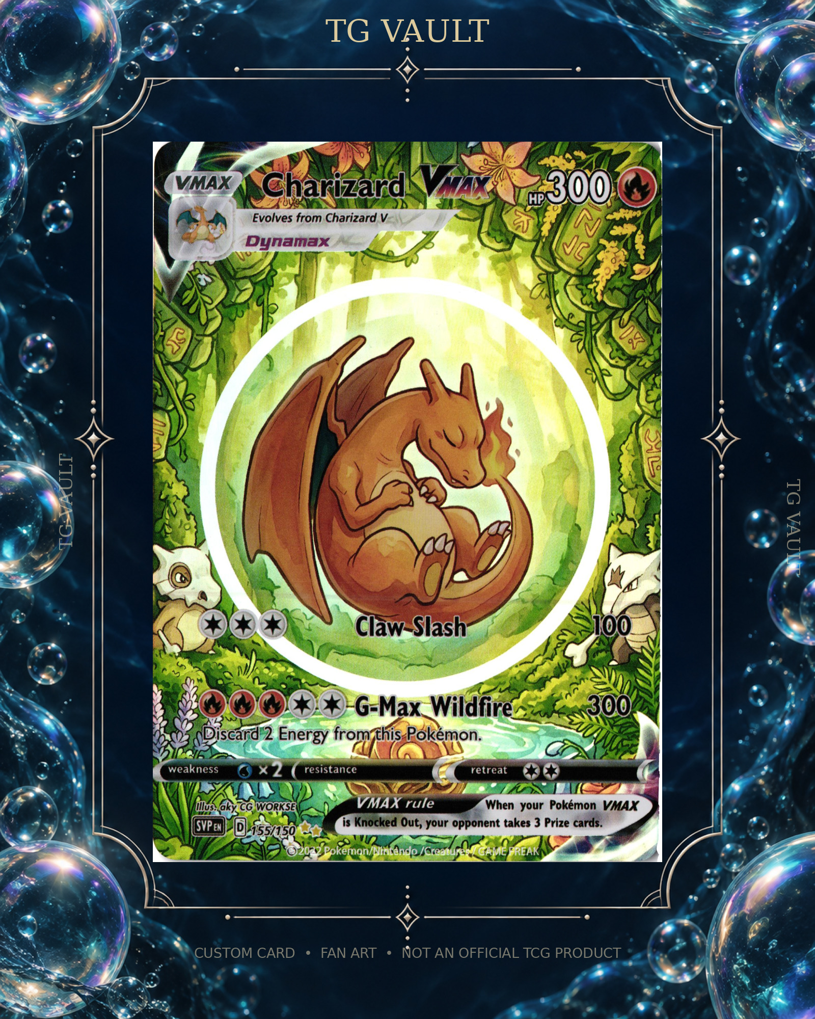 CHARIZARD – BUBBLE SERIES CUSTOM CHARIZARD – BUBBLE SERIES CUSTOM – verfügbar bei TG Vault