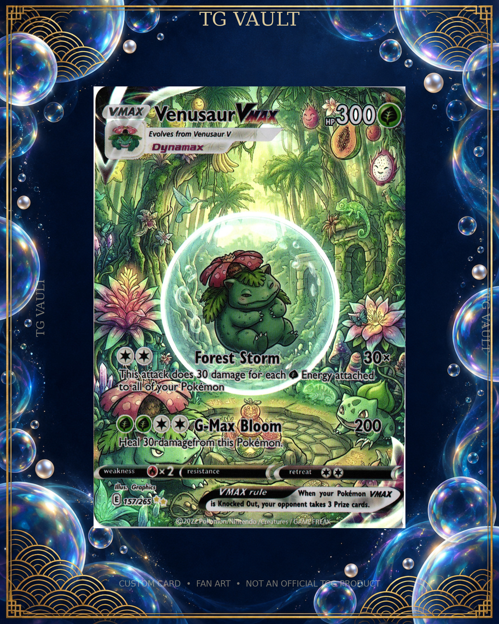 VENUSAUR – BUBBLE SERIES CUSTOM VENUSAUR – BUBBLE SERIES CUSTOM – verfügbar bei TG Vault