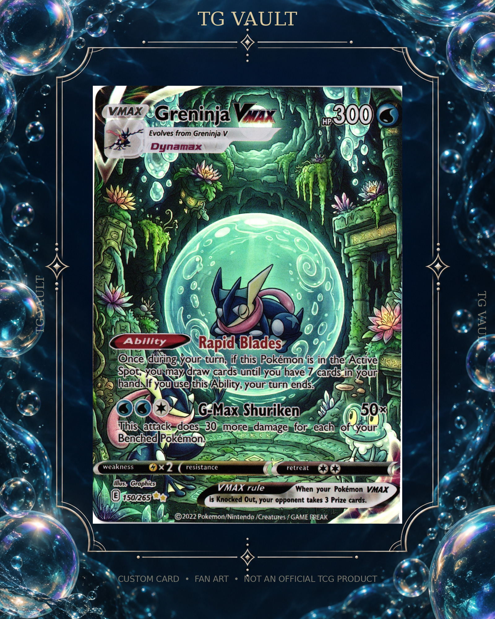 GRENINJA – BUBBLE SERIES CUSTOM GRENINJA – BUBBLE SERIES CUSTOM – verfügbar bei TG Vault