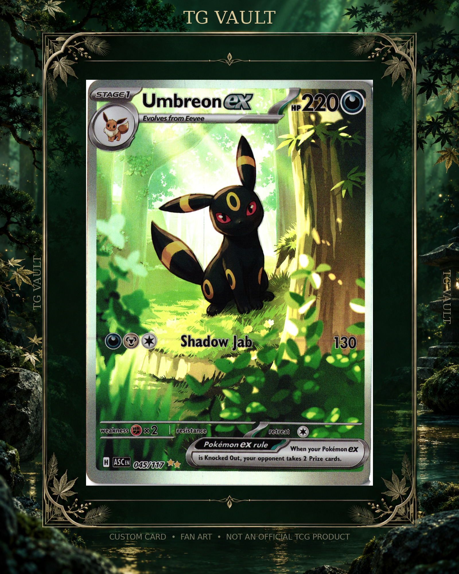UMBREON – TREE SERIES CUSTOM UMBREON – TREE SERIES CUSTOM – verfügbar bei TG Vault