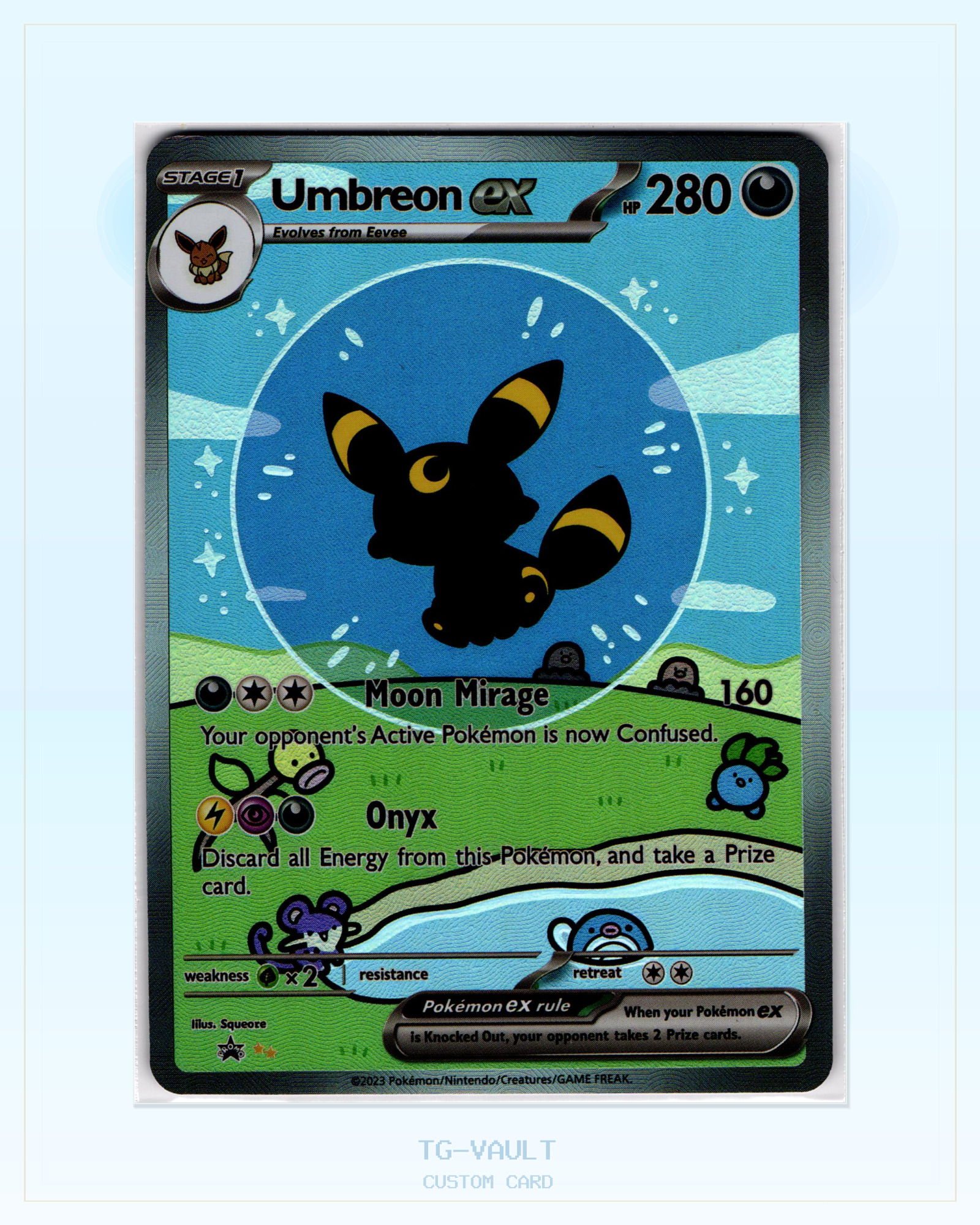 UMBREON – BUBBLE – Custom Card Fan-Art