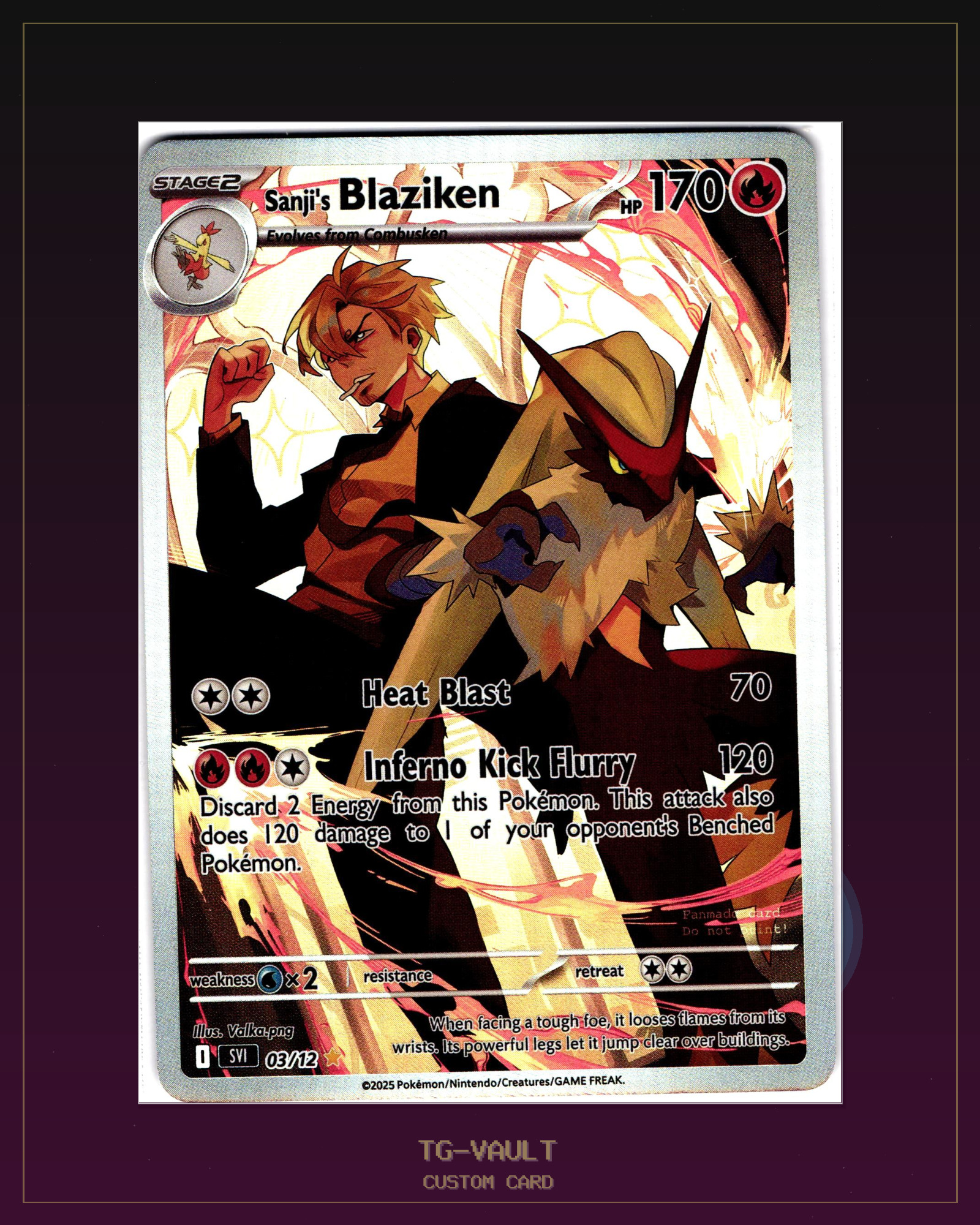 SANJI´S-BLAZIKEN – ONEPIECE-X-POKEMON SANJI´S-BLAZIKEN – ONEPIECE-X-POKEMON – verfügbar bei TG Vault
