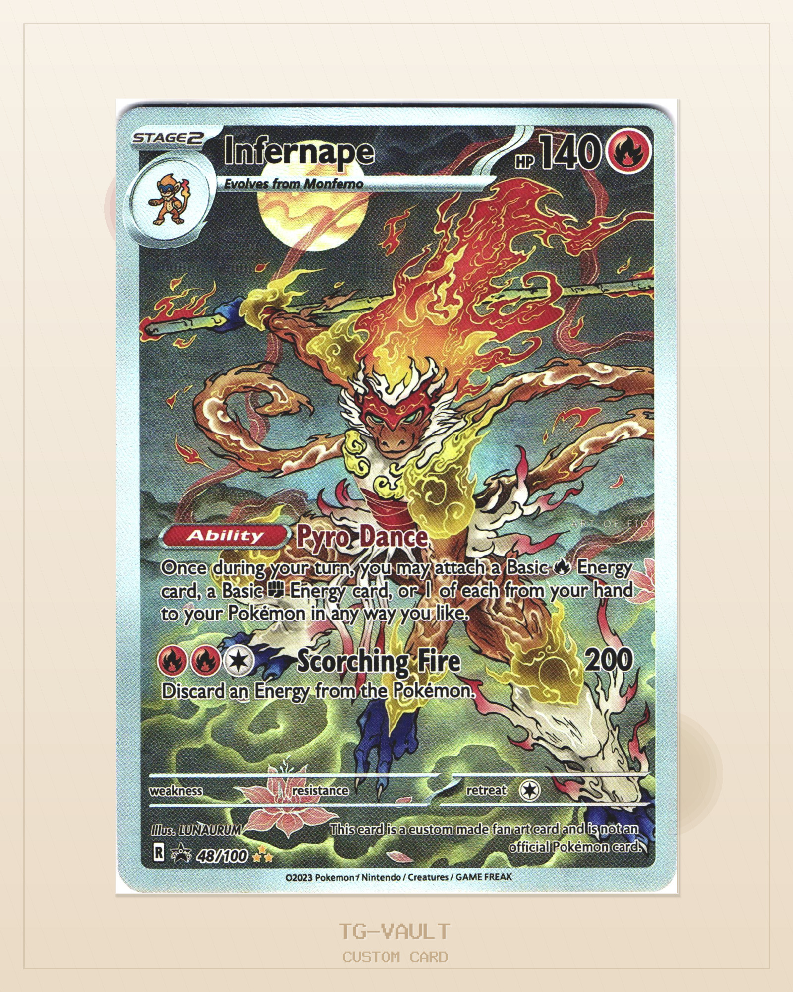 INFERNAPE – JAPANESE ARTWORK INFERNAPE – JAPANESE ARTWORK – verfügbar bei TG Vault