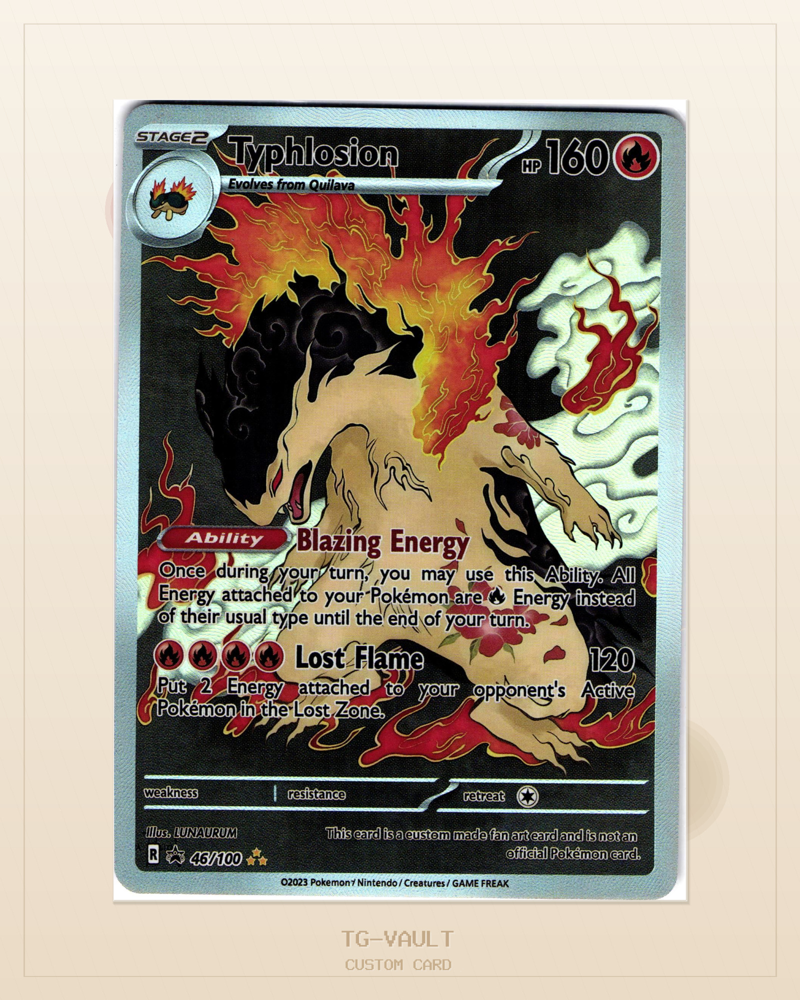 TYPHLOSION – JAPANESE ARTWORK TYPHLOSION – JAPANESE ARTWORK – aktuell ausverkauft bei TG Vault