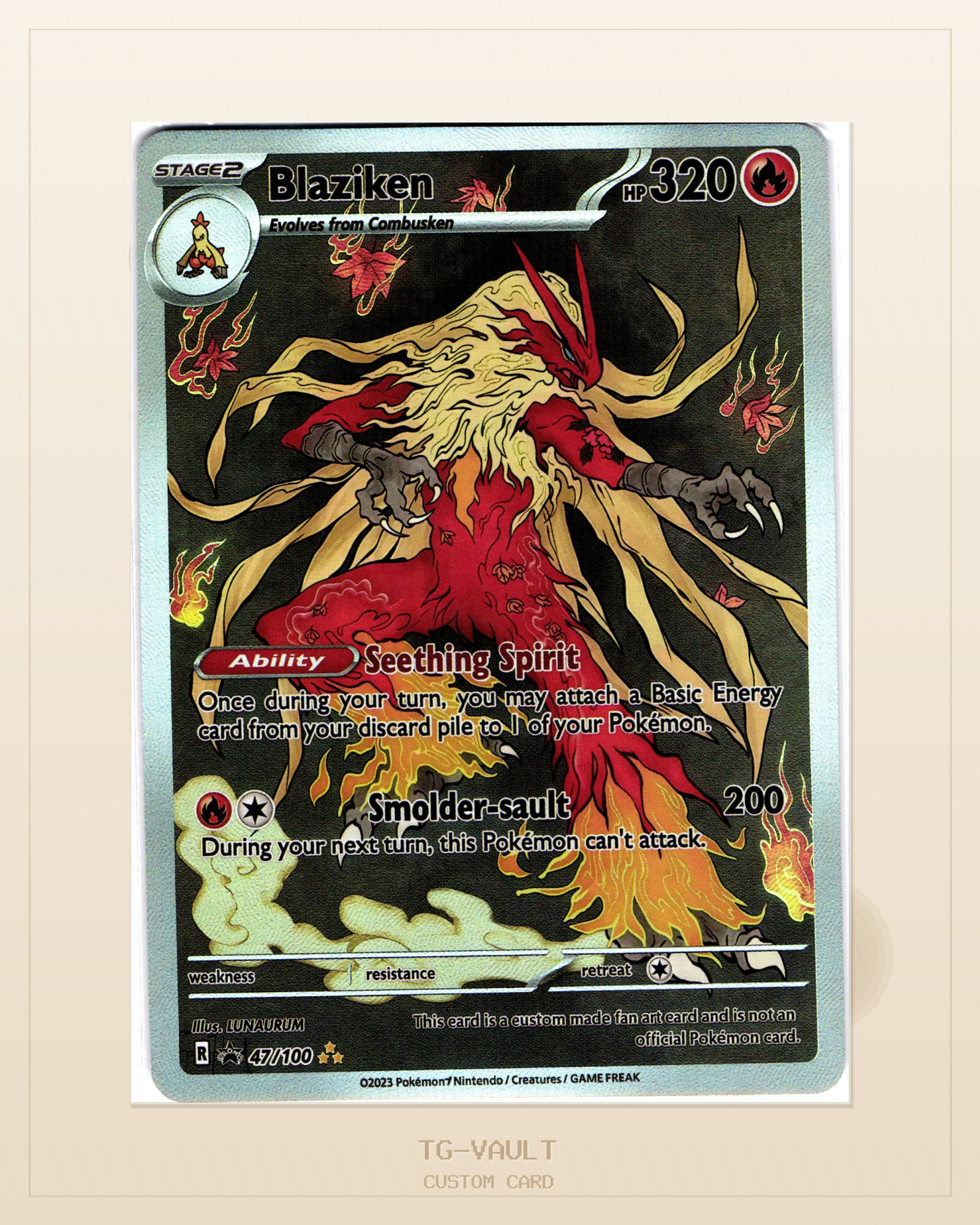 BLAZIKEN – JAPANESE ARTWORK BLAZIKEN – JAPANESE ARTWORK – verfügbar bei TG Vault