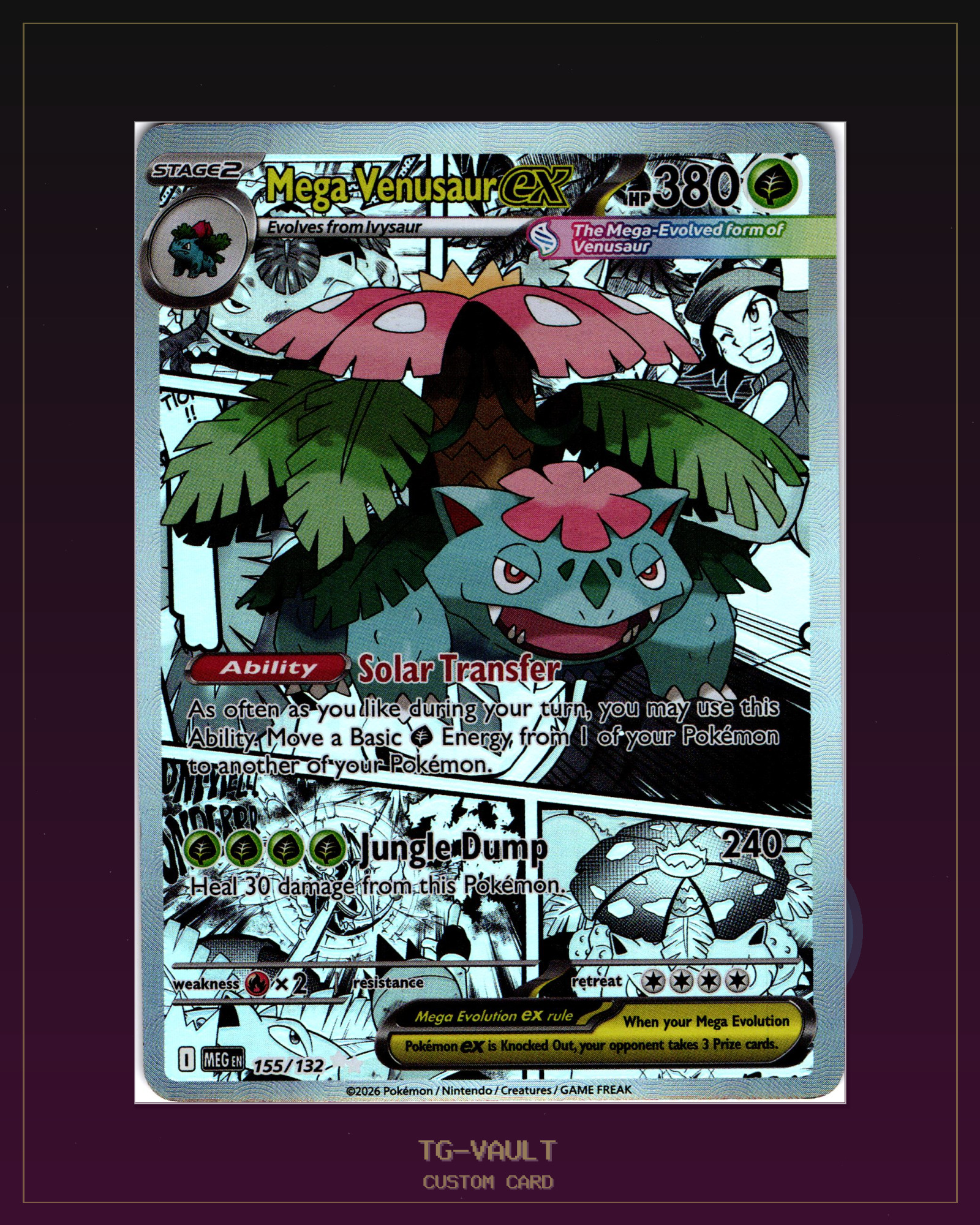 VENUSAUR – COMIC VENUSAUR – COMIC – aktuell ausverkauft bei TG Vault
