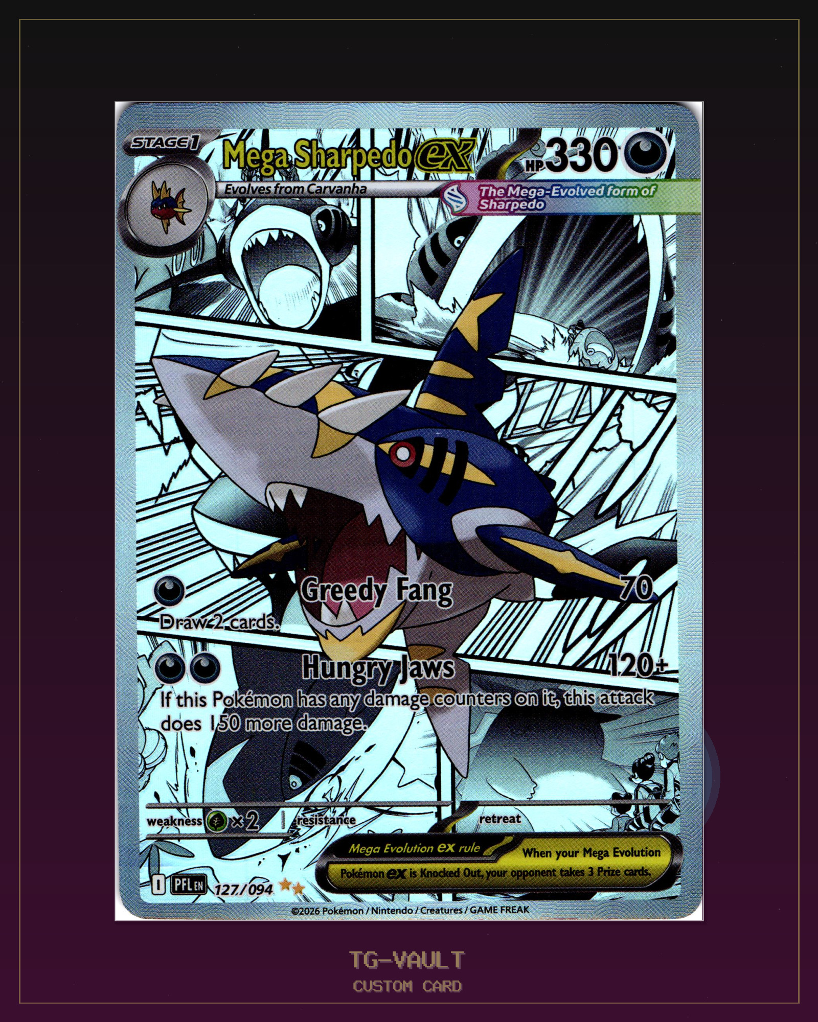 MEGA-SHARPEDO – COMIC MEGA-SHARPEDO – COMIC – verfügbar bei TG Vault