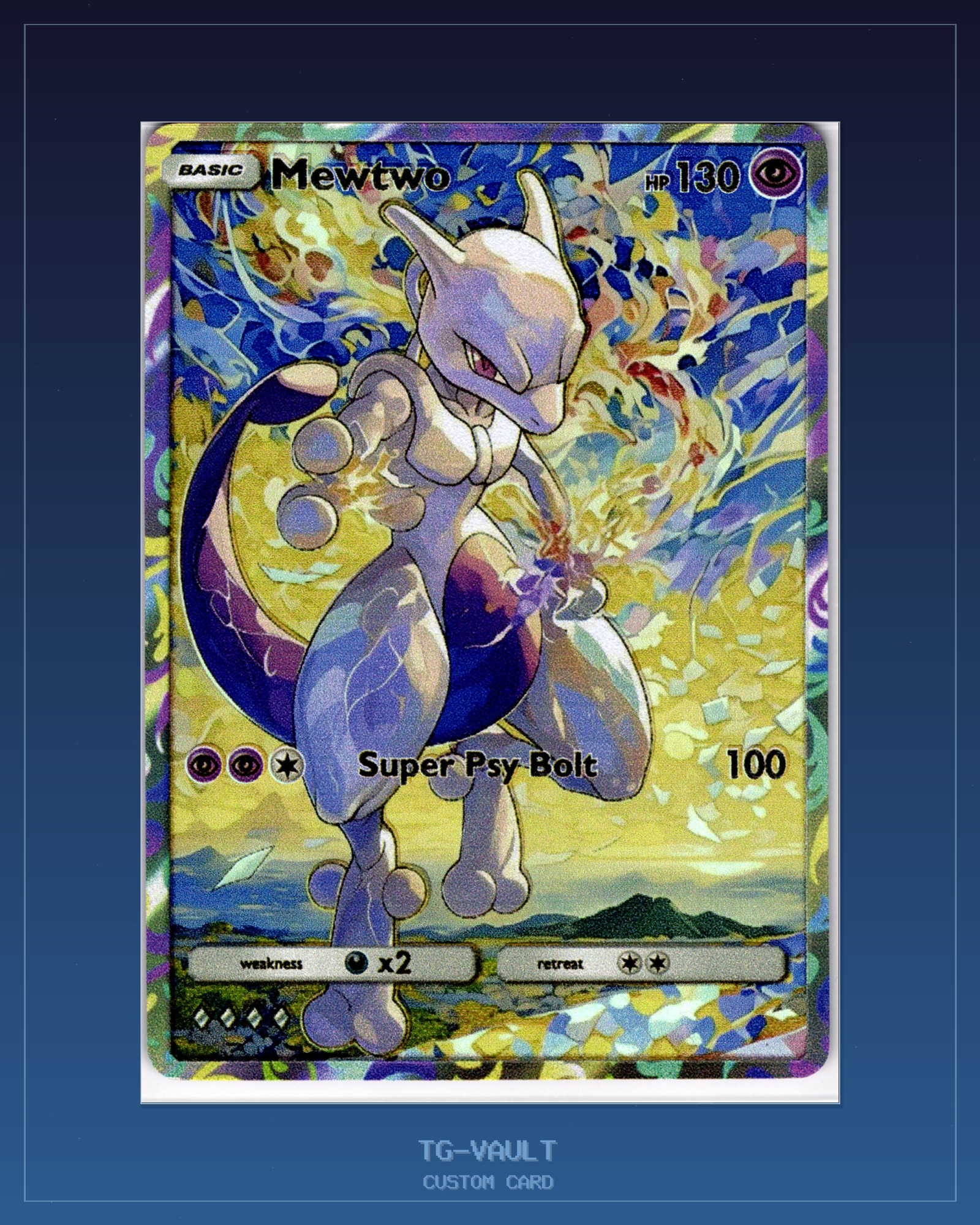 MEWTWO – WATERCOLOR MEWTWO – WATERCOLOR – verfügbar bei TG Vault