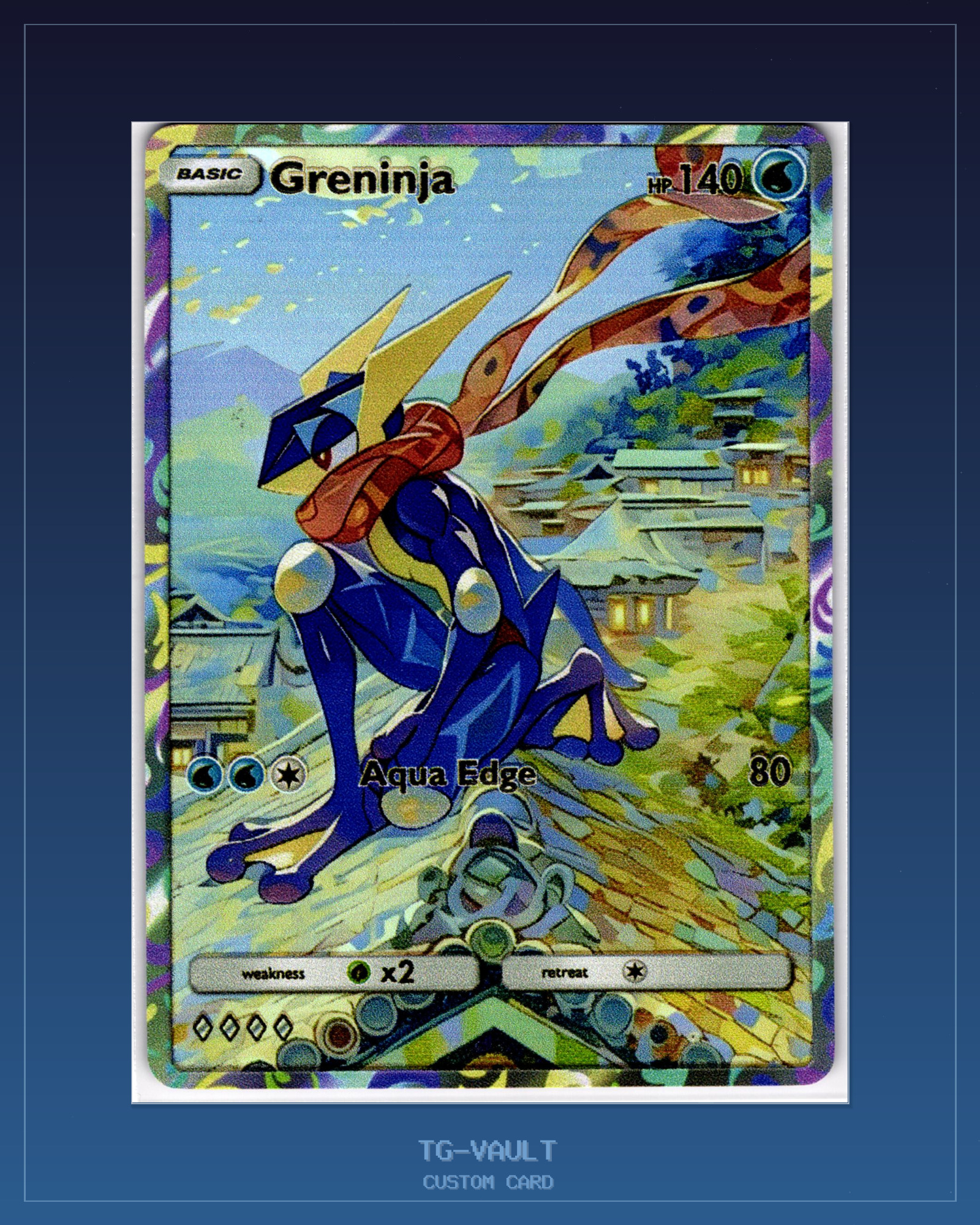 GRENINJA – WATERCOLOR – Custom Card Fan-Art