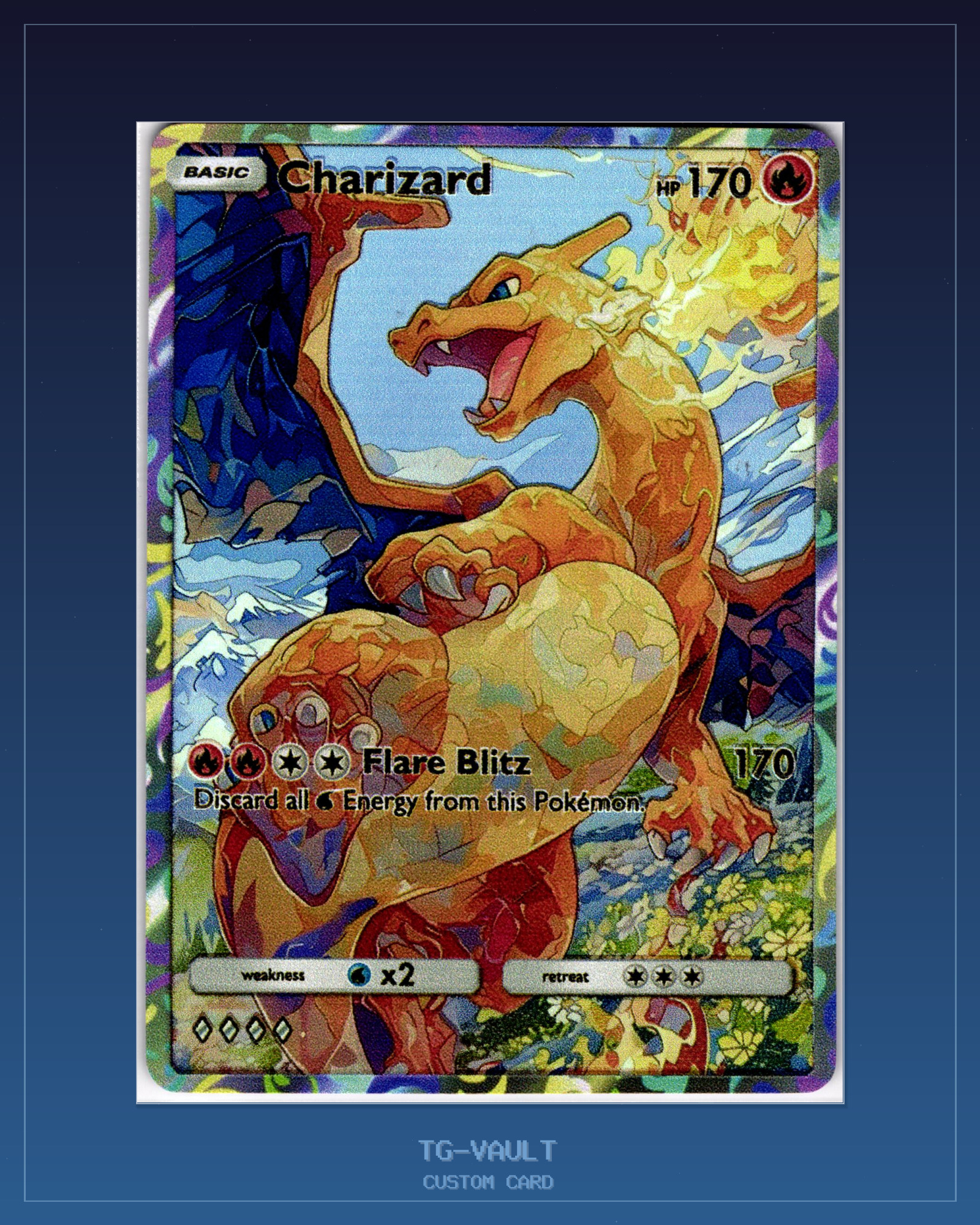 CHARIZARD – WATERCOLOR CHARIZARD – WATERCOLOR – verfügbar bei TG Vault