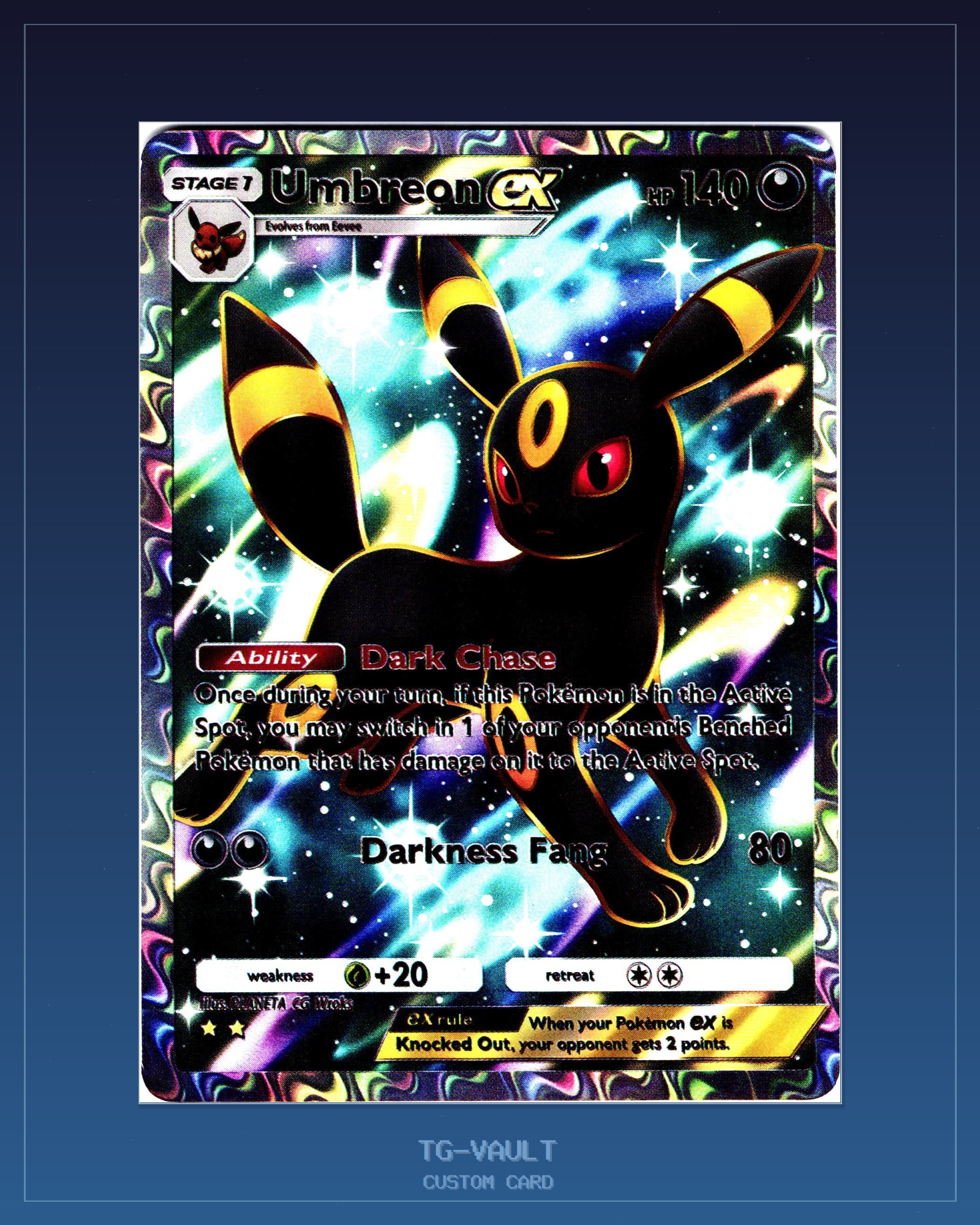 UMBREON – TCG-POCKET – Custom Card Fan-Art