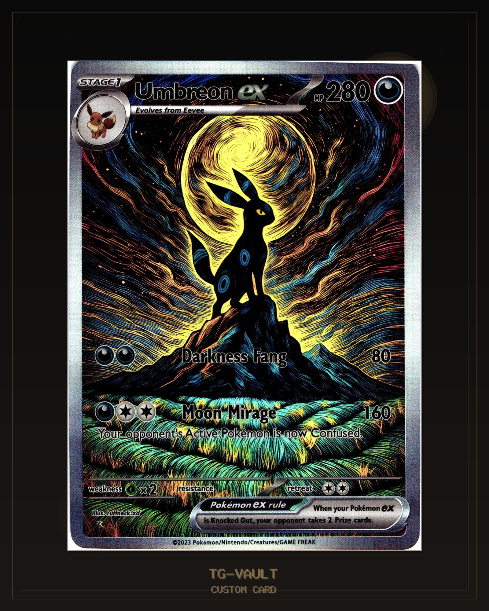 UMBREON – DARK SERIES – Custom Card Fan-Art