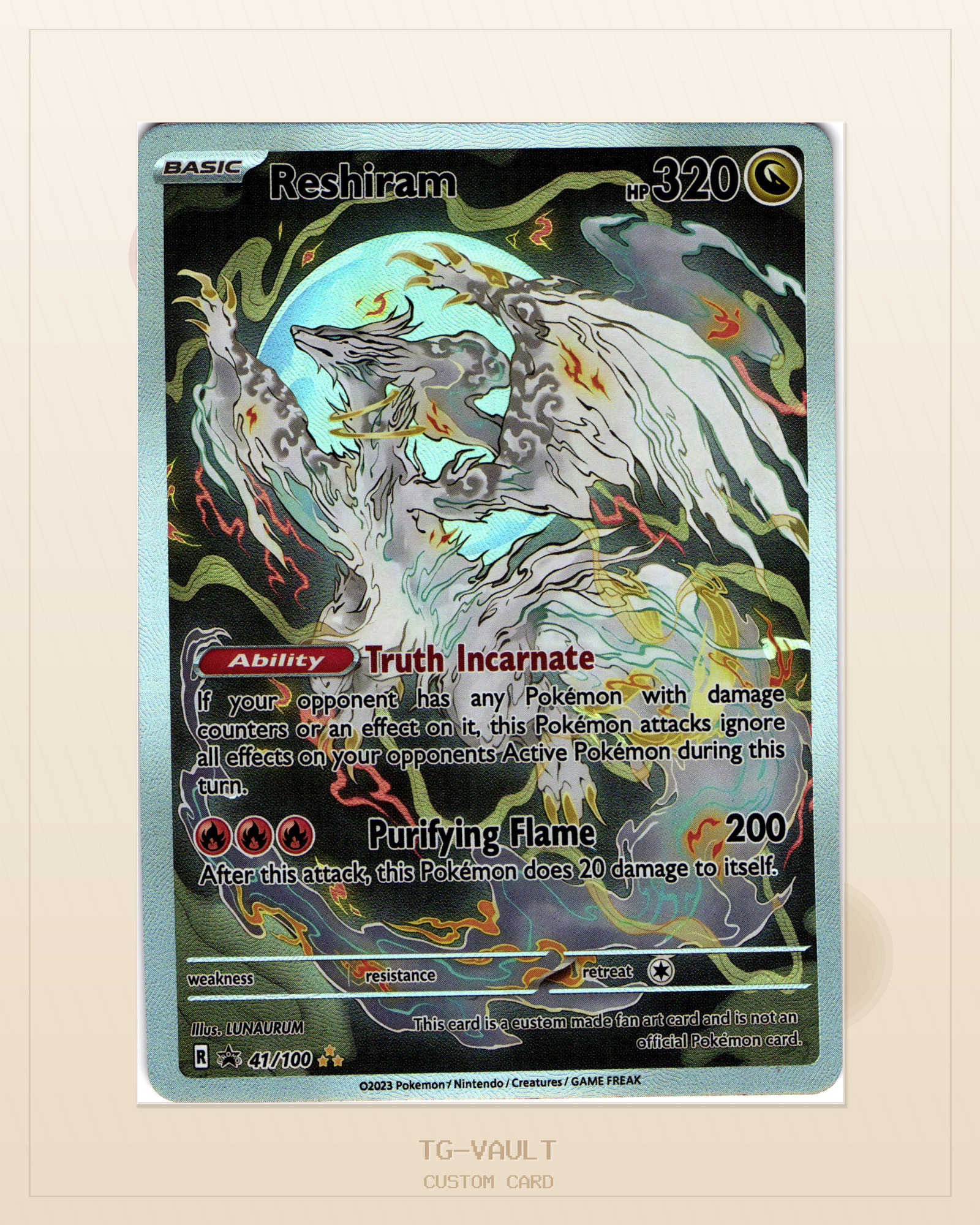 RESHIRAM – JAPANESE ARTWORK RESHIRAM – JAPANESE ARTWORK – aktuell ausverkauft bei TG Vault