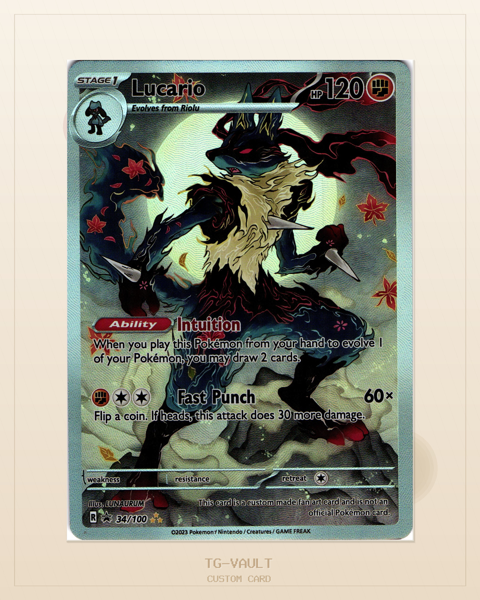 LUCARIO – JAPANESE ARTWORK LUCARIO – JAPANESE ARTWORK – verfügbar bei TG Vault