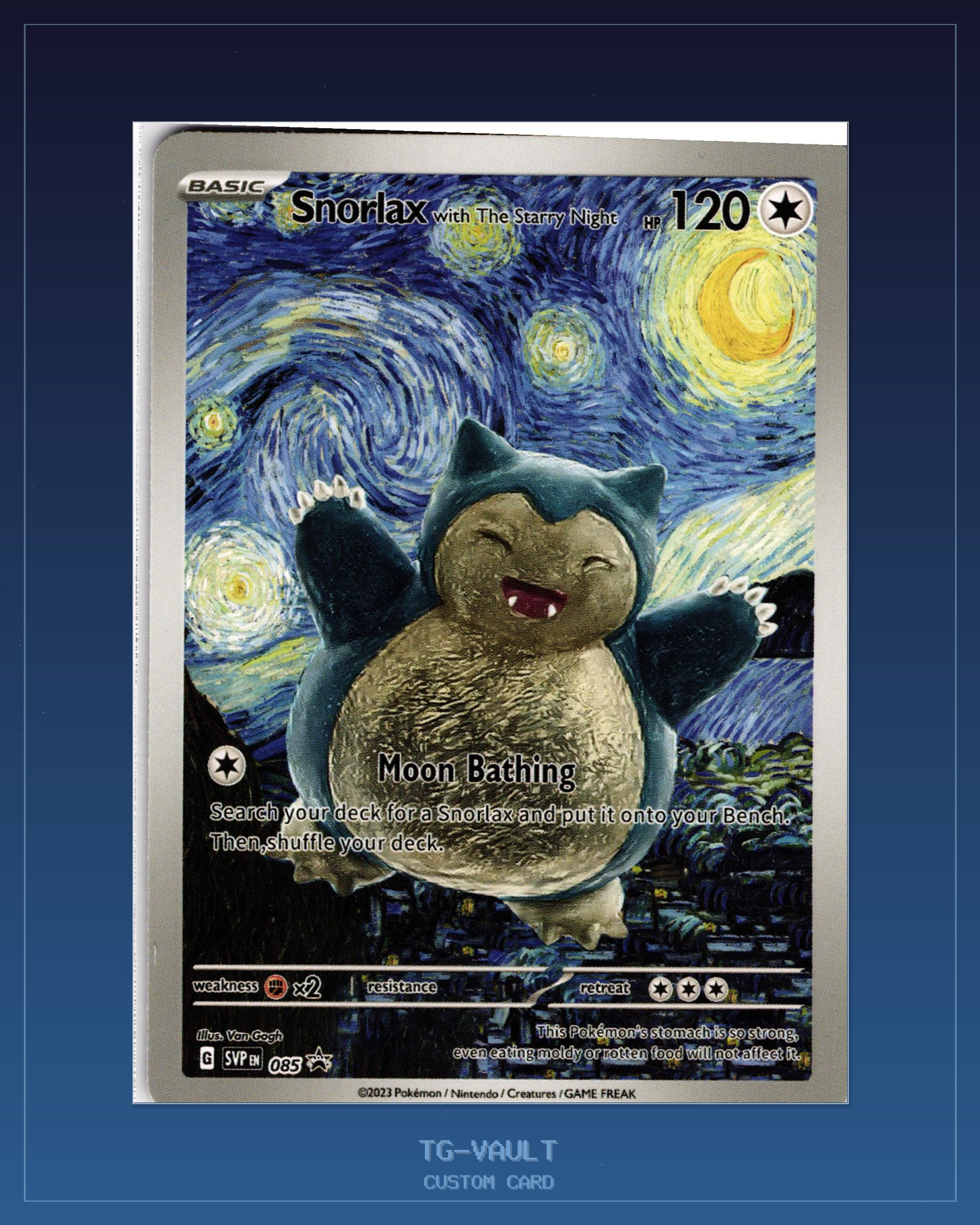 SNORLAX – VAN-GOGH – Custom Card Fan-Art