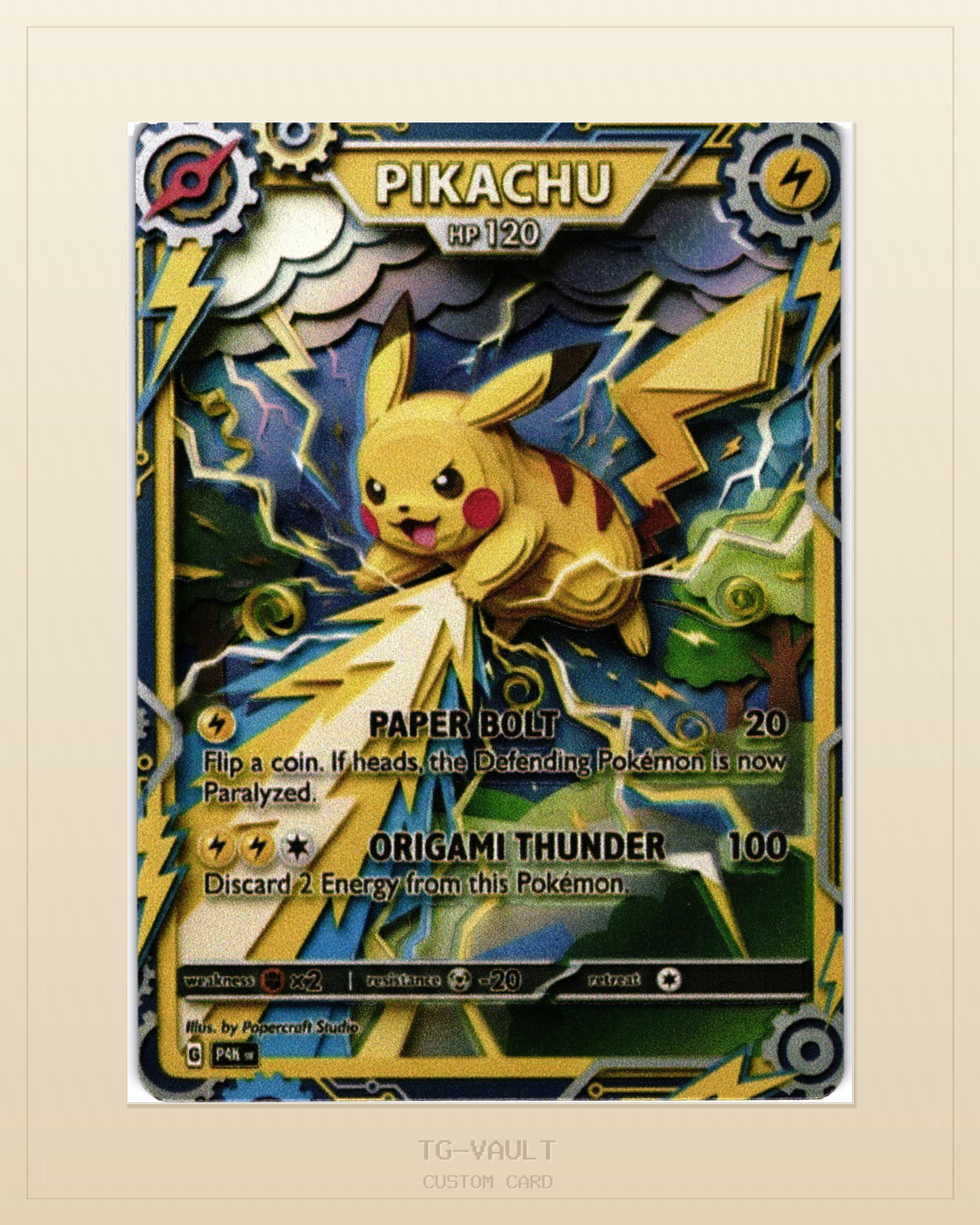 PIKACHU – PAPER-ART PIKACHU – PAPER-ART – verfügbar bei TG Vault