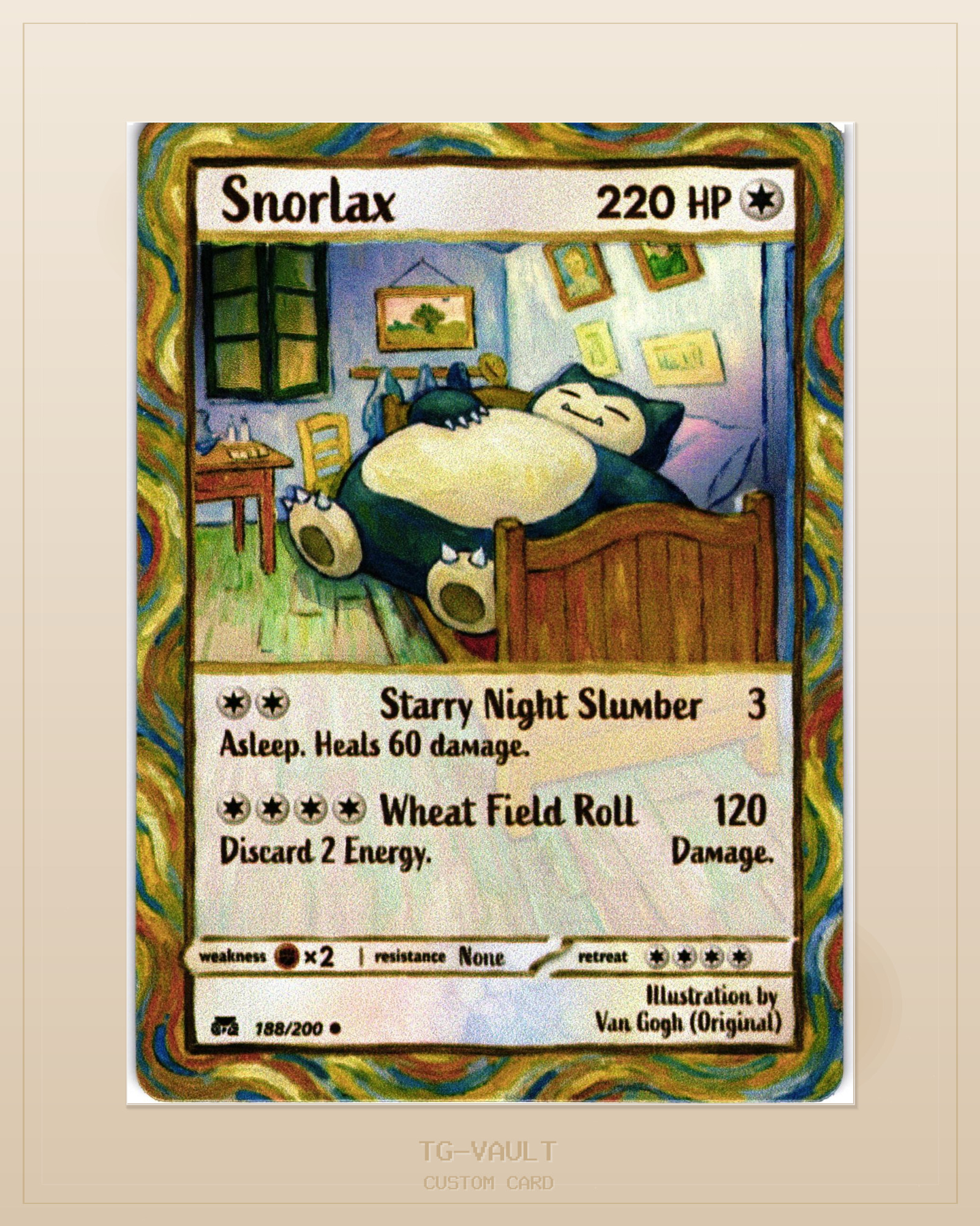 SNORLAX-VAN-GOGH – ARTWORK SNORLAX-VAN-GOGH – ARTWORK – verfügbar bei TG Vault
