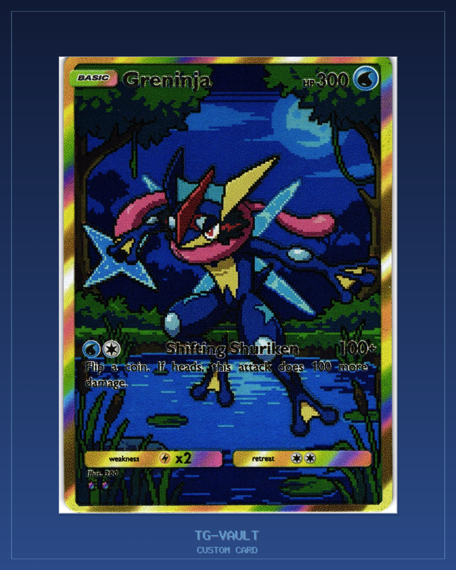 GRENINJA-SHIFTING-SHURIKEN – PIXEL-ART – verfügbar bei TG Vault