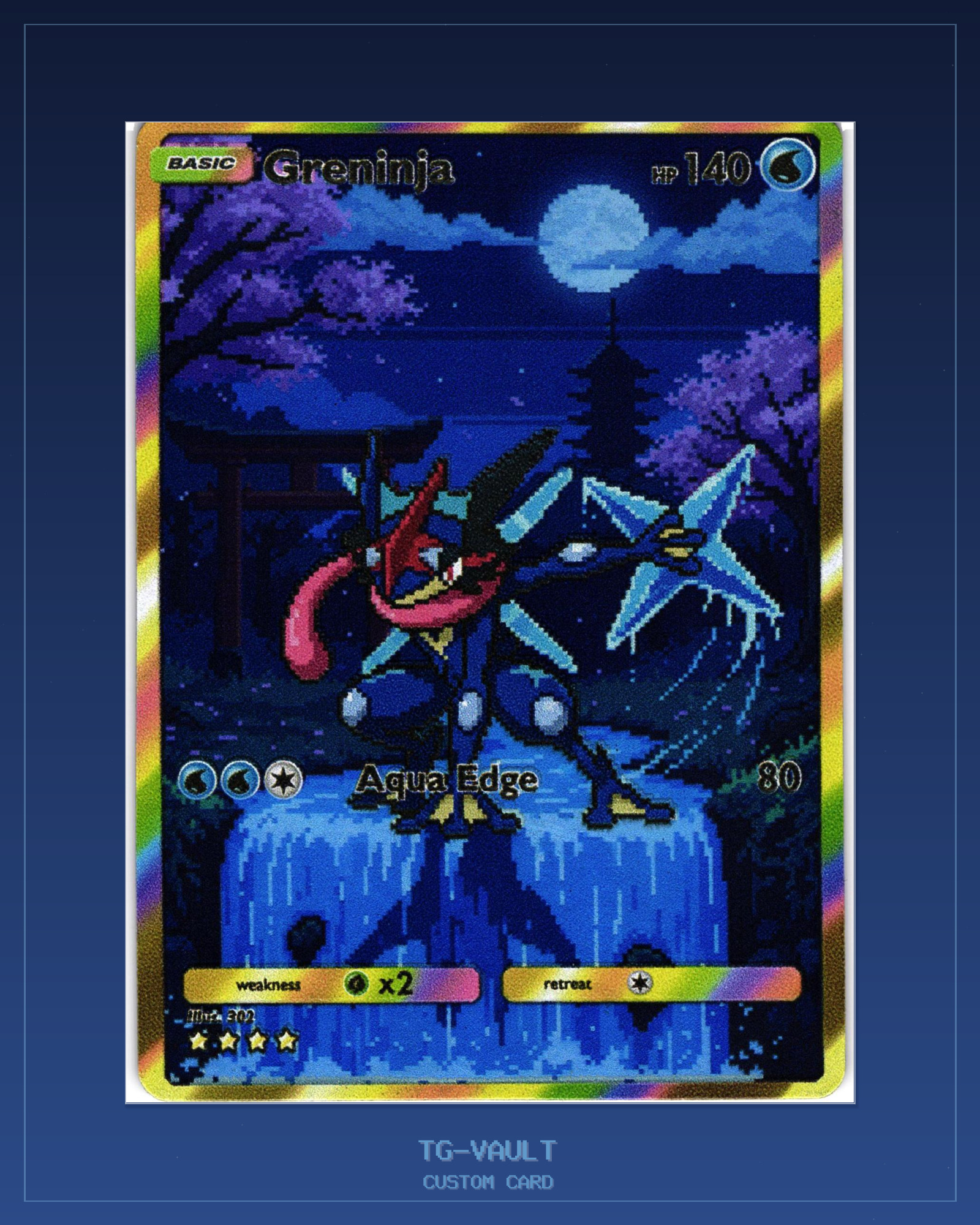 GRENINJA-AQUA-EDGE – PIXEL-ART – verfügbar bei TG Vault