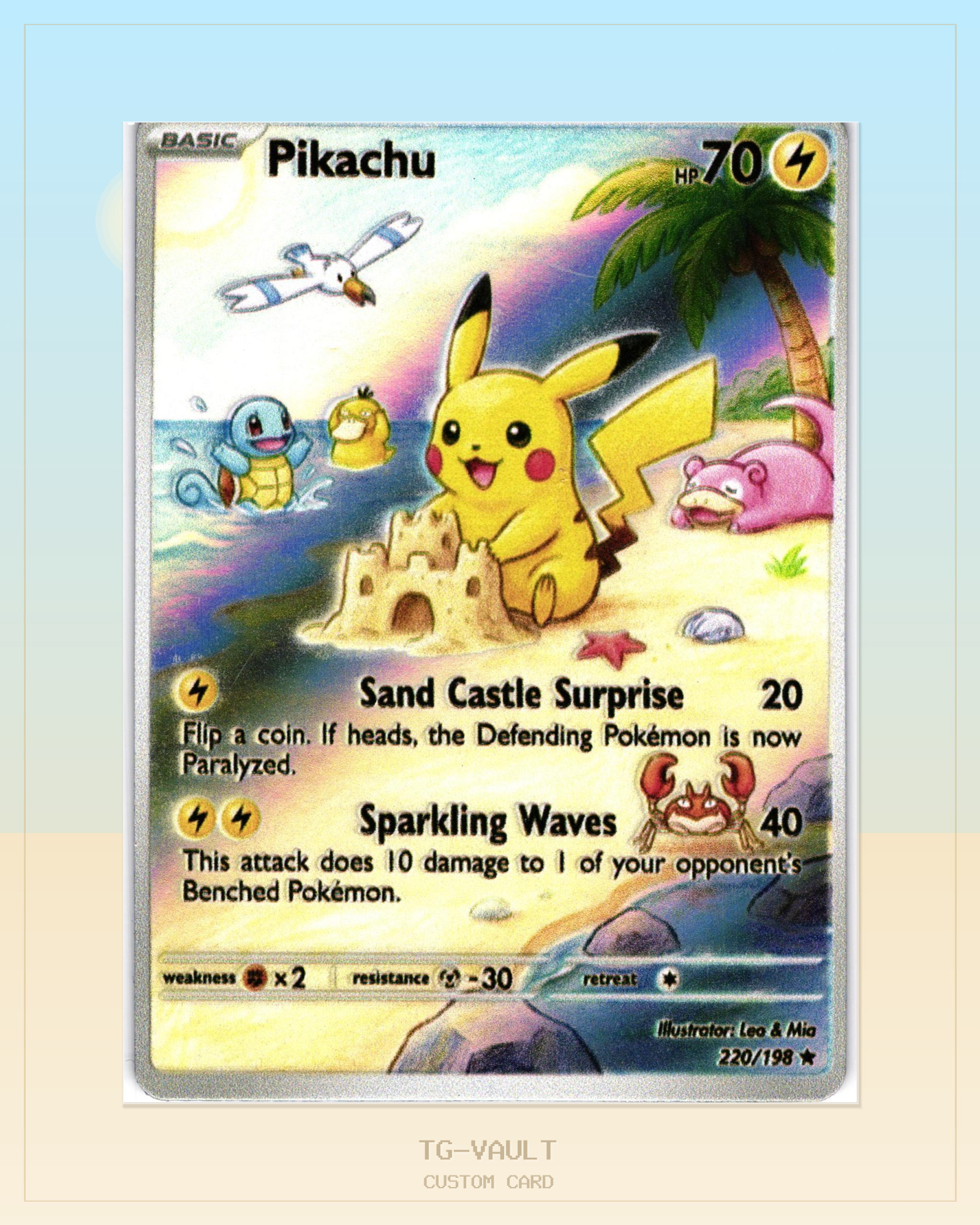 PIKACHU-SAND-CASTLE – BEACH PIKACHU-SAND-CASTLE – BEACH – aktuell ausverkauft bei TG Vault