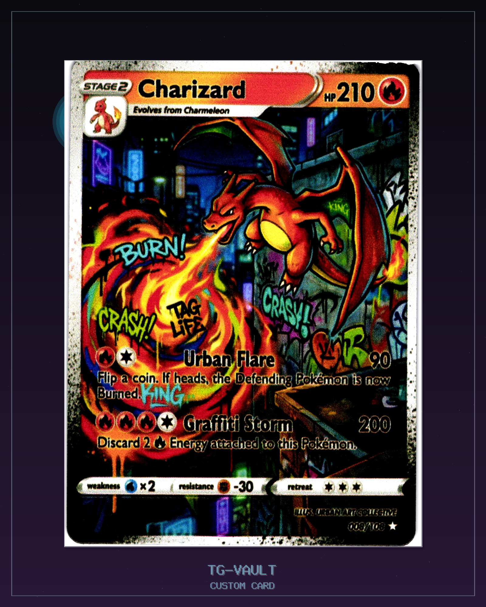 CHARIZARD-URBAN – GRAFFITI CHARIZARD-URBAN – GRAFFITI – verfügbar bei TG Vault