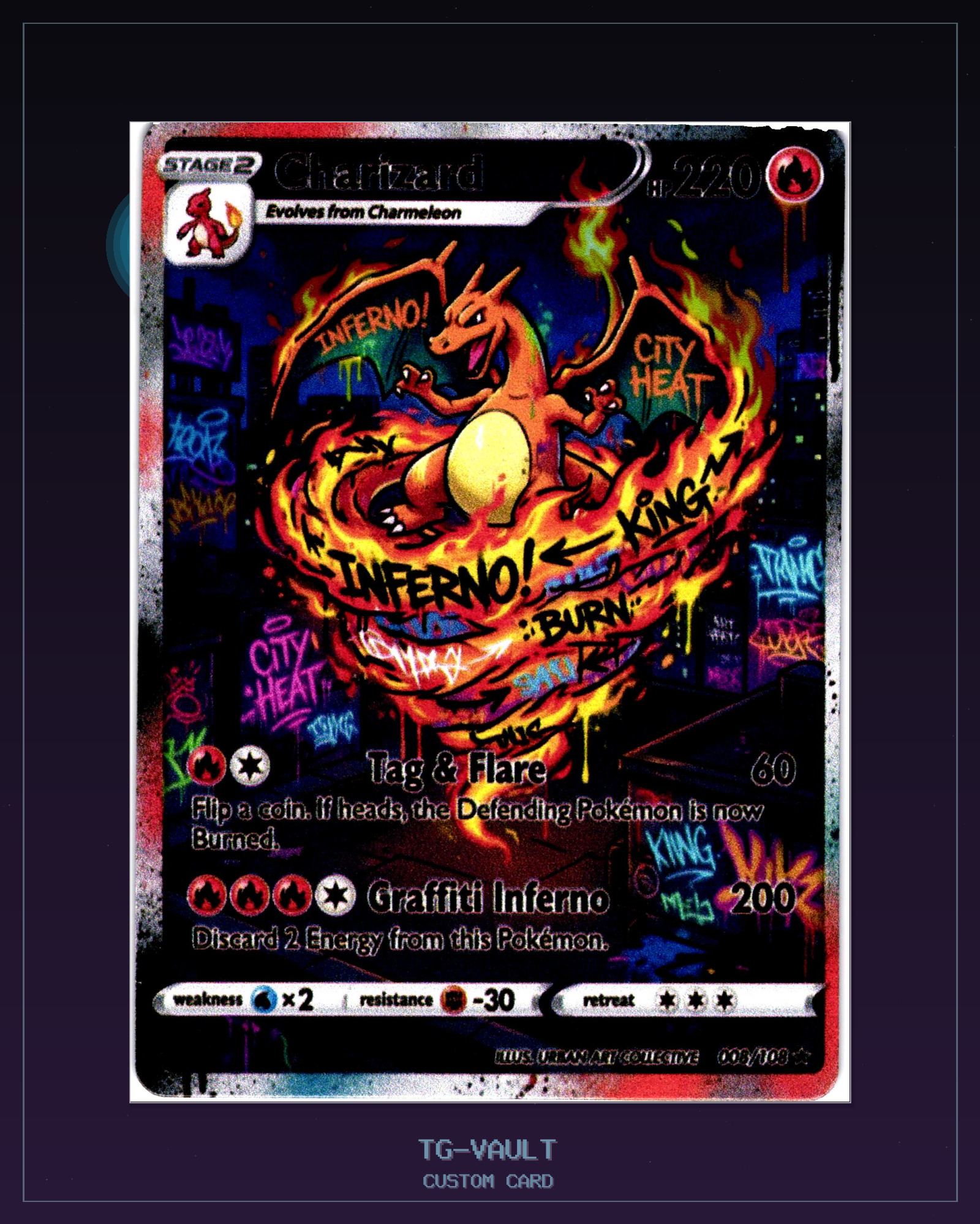 CHARIZARD-TAG – GRAFFITI CHARIZARD-TAG – GRAFFITI – verfügbar bei TG Vault
