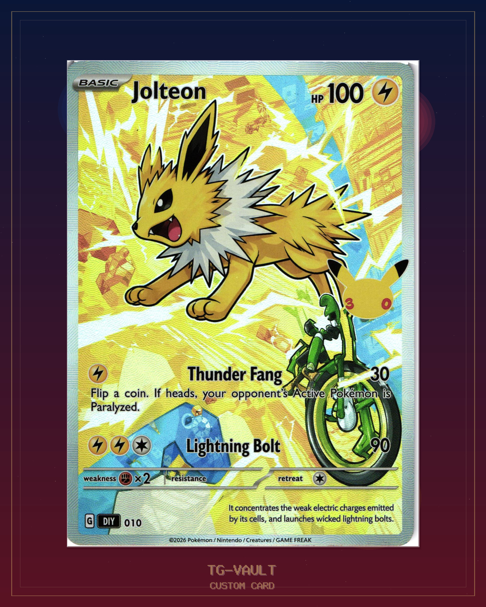 JOLTEON – 30TH ANNIVERSARY JOLTEON – 30TH ANNIVERSARY – verfügbar bei TG Vault
