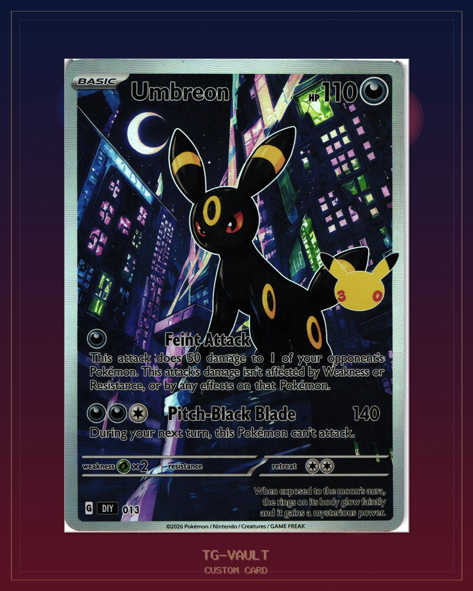 UMBREON – 30TH ANNIVERSARY UMBREON – 30TH ANNIVERSARY – verfügbar bei TG Vault