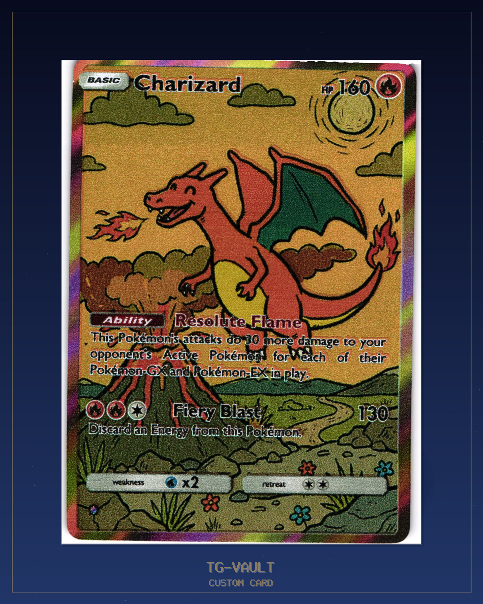 CHARIZARD – RETRO DESERT SUNSET CHARIZARD – RETRO DESERT SUNSET – verfügbar bei TG Vault