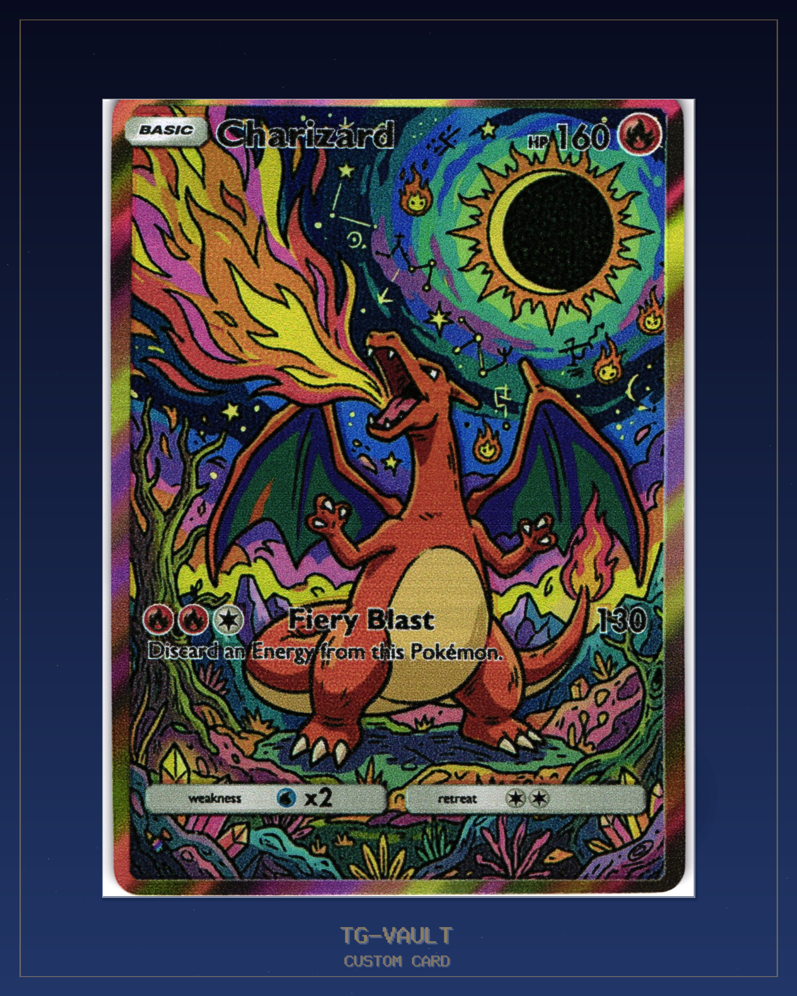 CHARIZARD – PSYCHEDELIC SOLAR ECLIPSE CHARIZARD – PSYCHEDELIC SOLAR ECLIPSE – verfügbar bei TG Vault