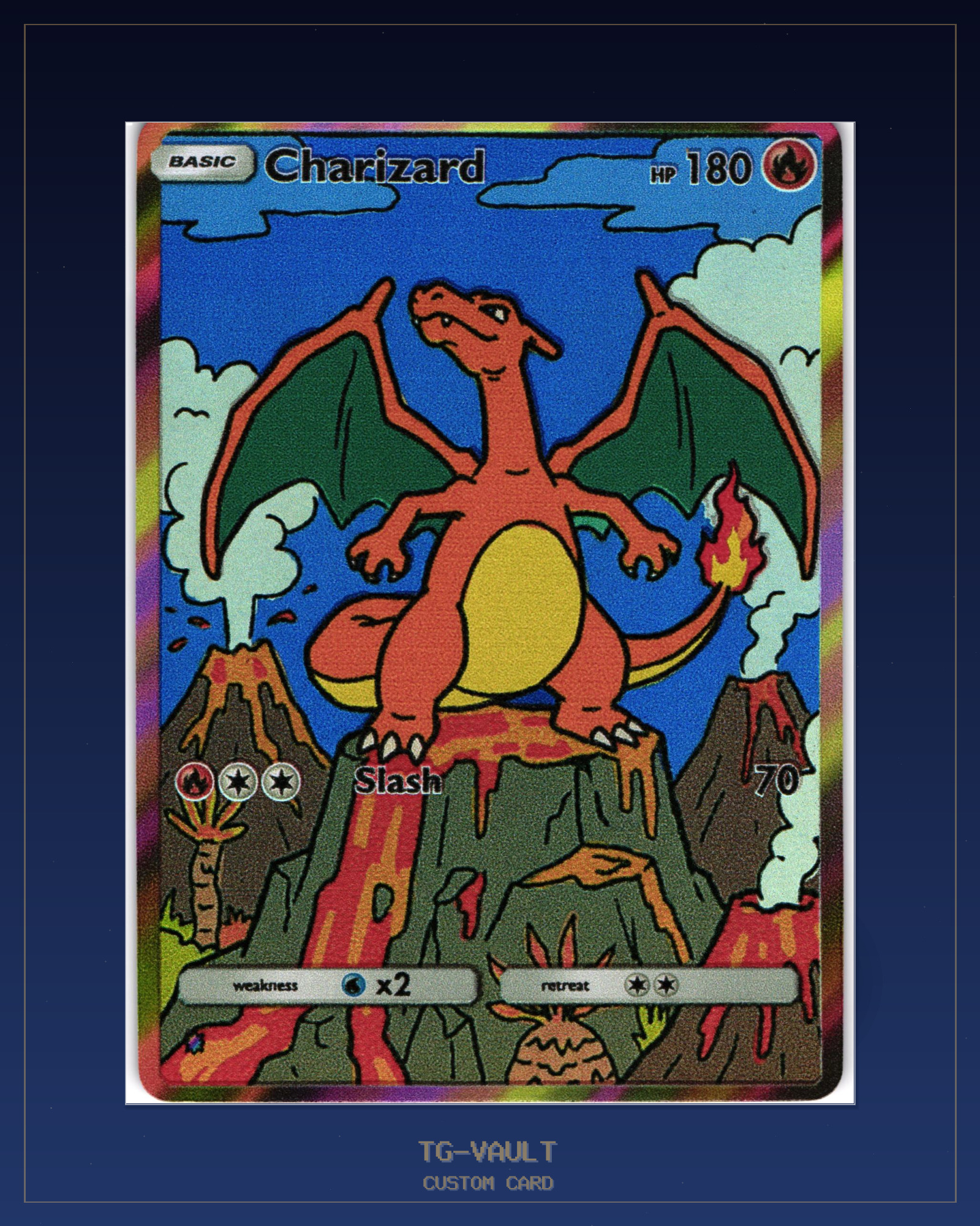 CHARIZARD – BLUE SKY VOLCANO CHARIZARD – BLUE SKY VOLCANO – verfügbar bei TG Vault