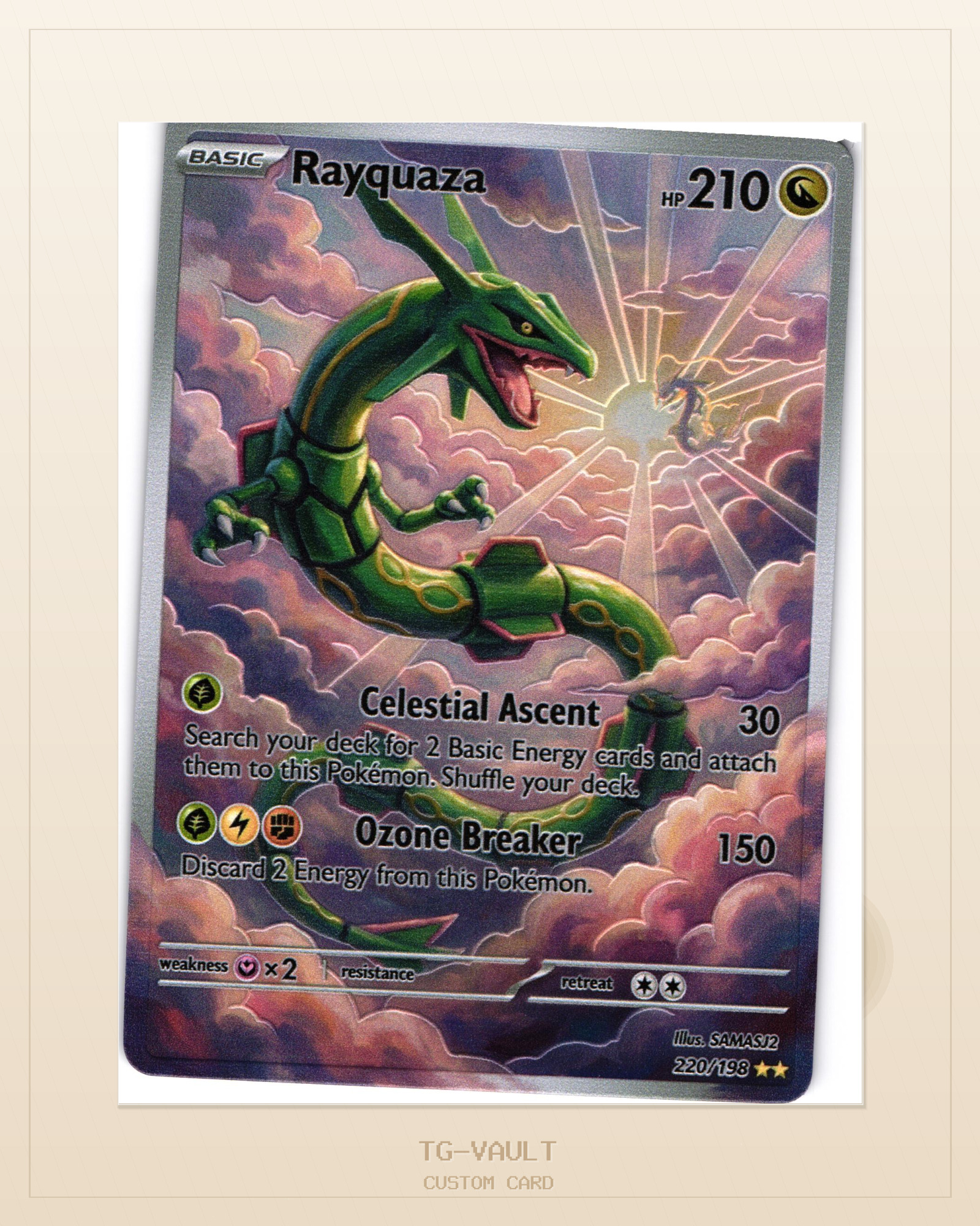 RAYQUAZA – DREAM SKY ARTWORK RAYQUAZA – DREAM SKY ARTWORK – aktuell ausverkauft bei TG Vault