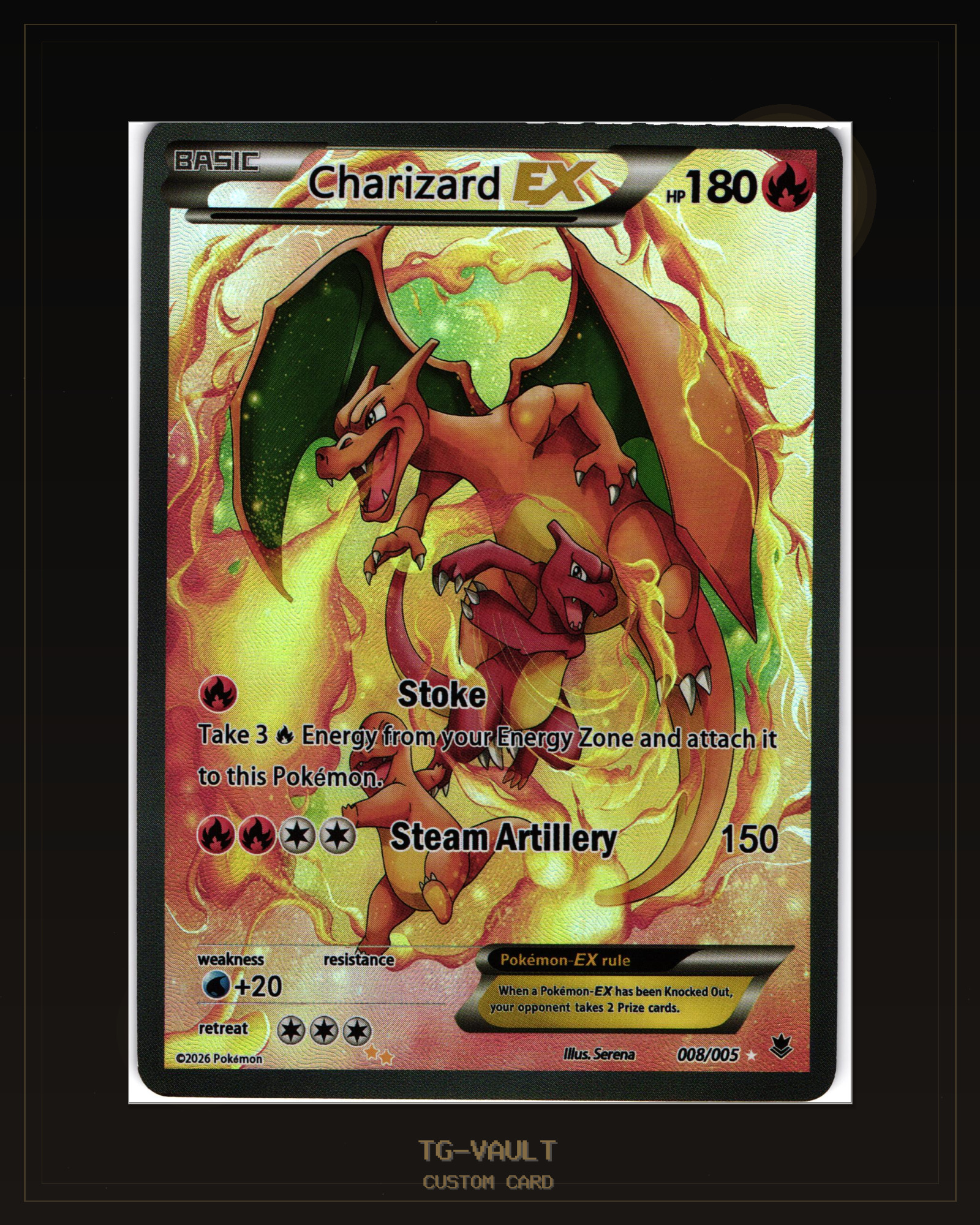 CHARIZARD – EX PAPER ART EX ARTWORK CHARIZARD – EX PAPER ART EX ARTWORK – verfügbar bei TG Vault
