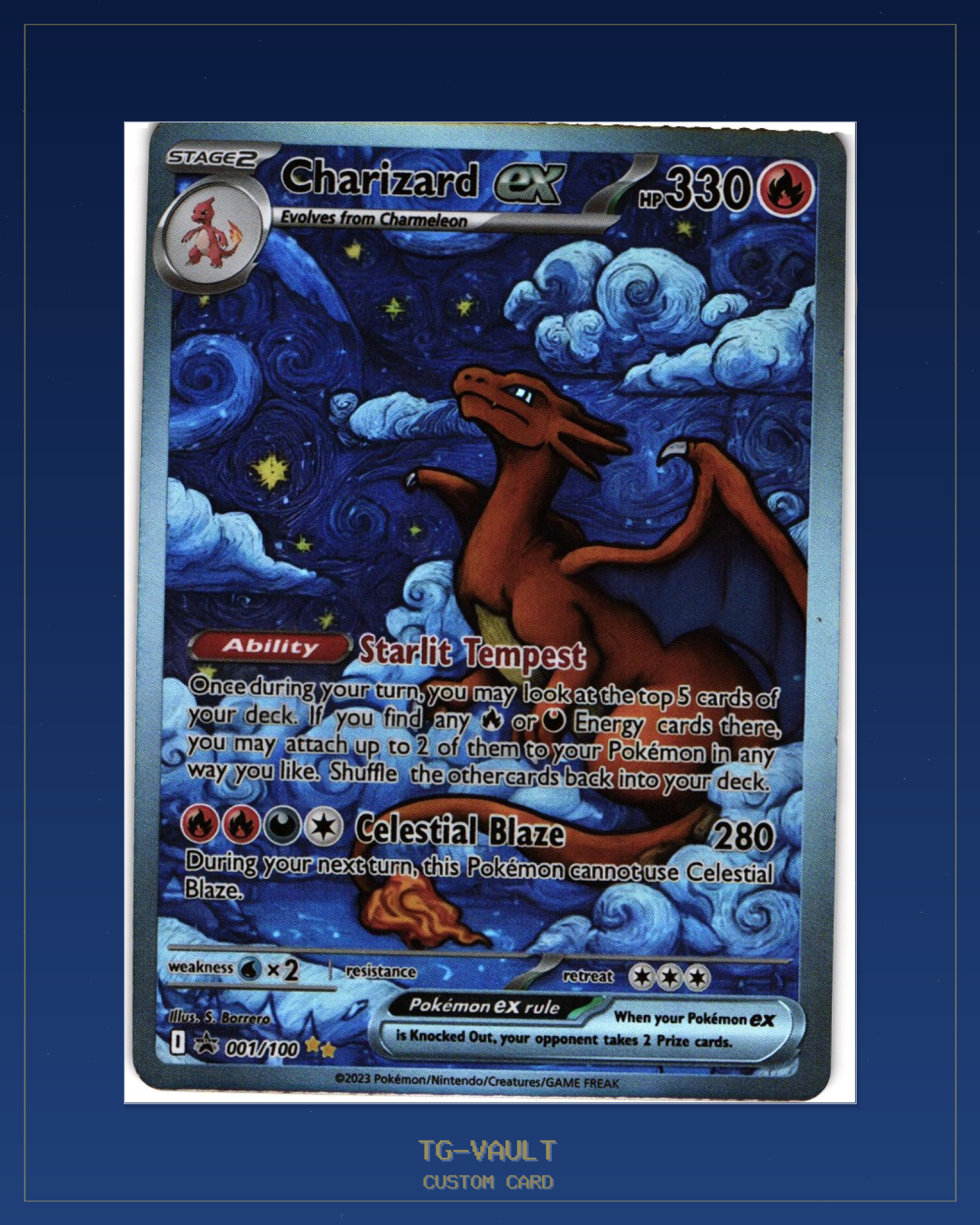 CHARIZARD EX – VAN-GOGH CHARIZARD EX – VAN-GOGH – verfügbar bei TG Vault