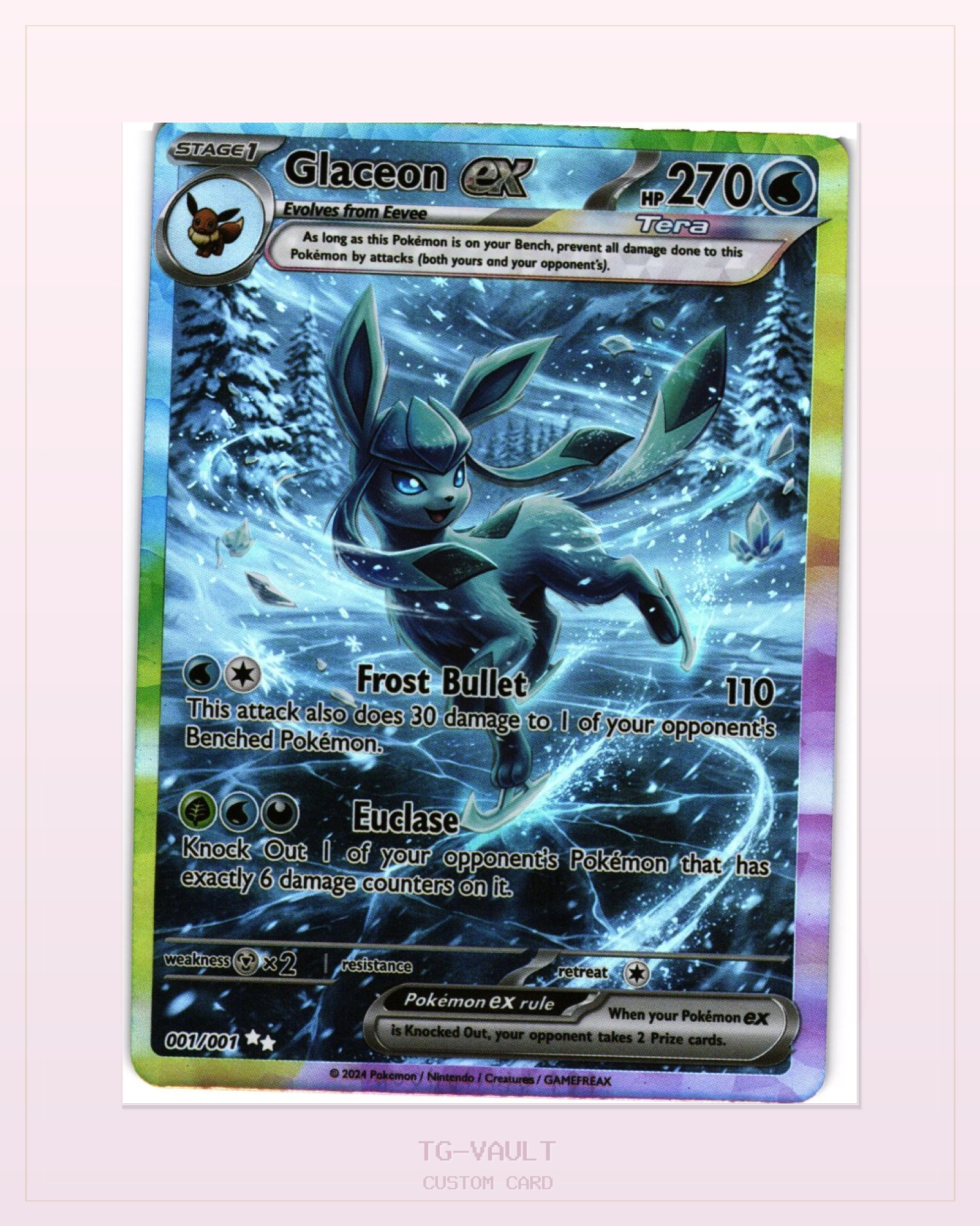 GLACEON EX – EEVEELUTION-FULLART GLACEON EX – EEVEELUTION-FULLART – verfügbar bei TG Vault