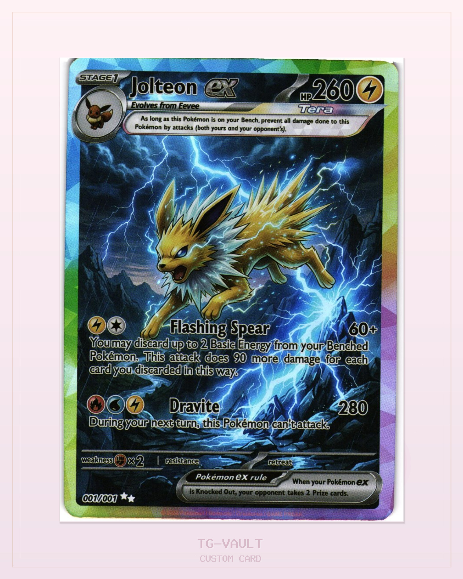 JOLTEON EX – EEVEELUTION-FULLART JOLTEON EX – EEVEELUTION-FULLART – verfügbar bei TG Vault