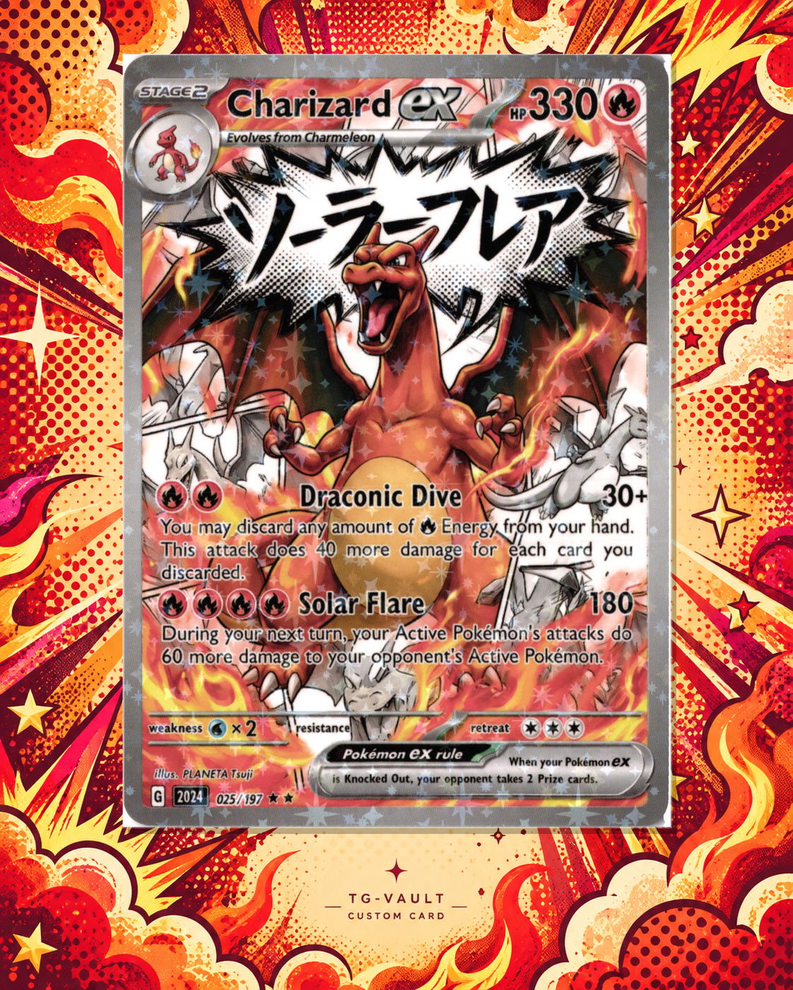 CHARIZARD EX – COMIC – verfügbar bei TG Vault