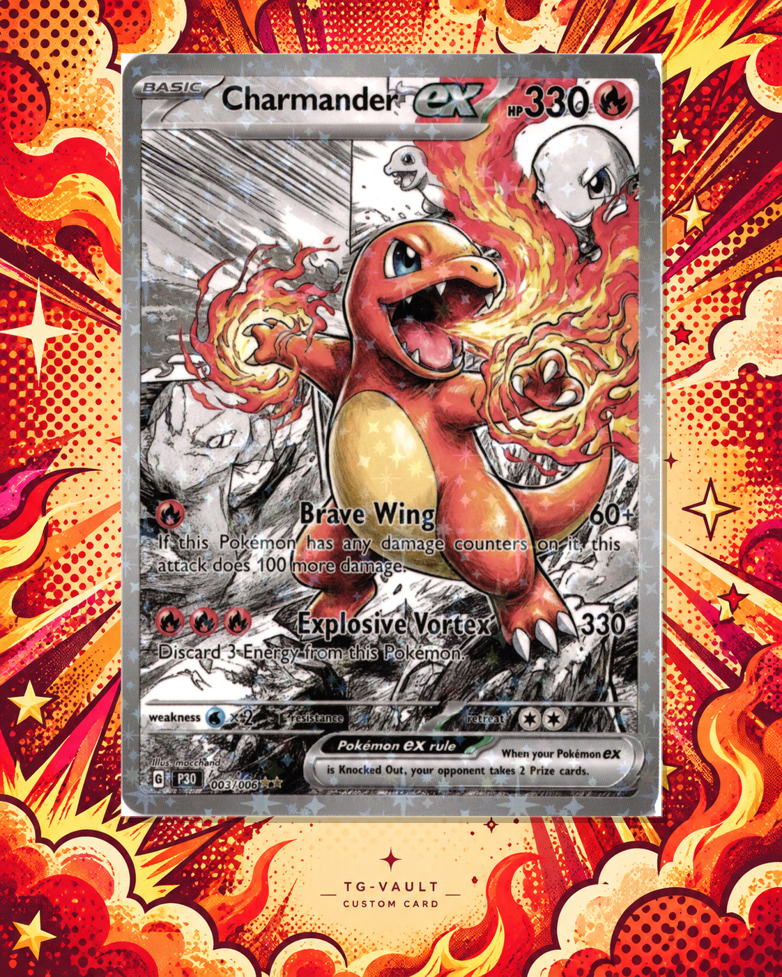 CHARMANDER EX – COMIC – verfügbar bei TG Vault