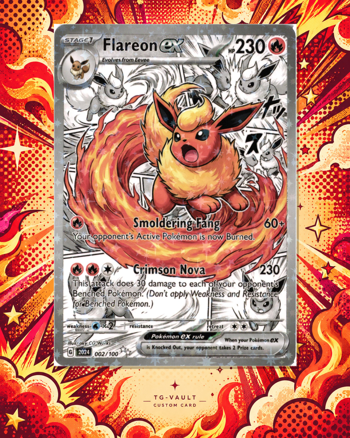 FLAREON EX – COMIC – verfügbar bei TG Vault