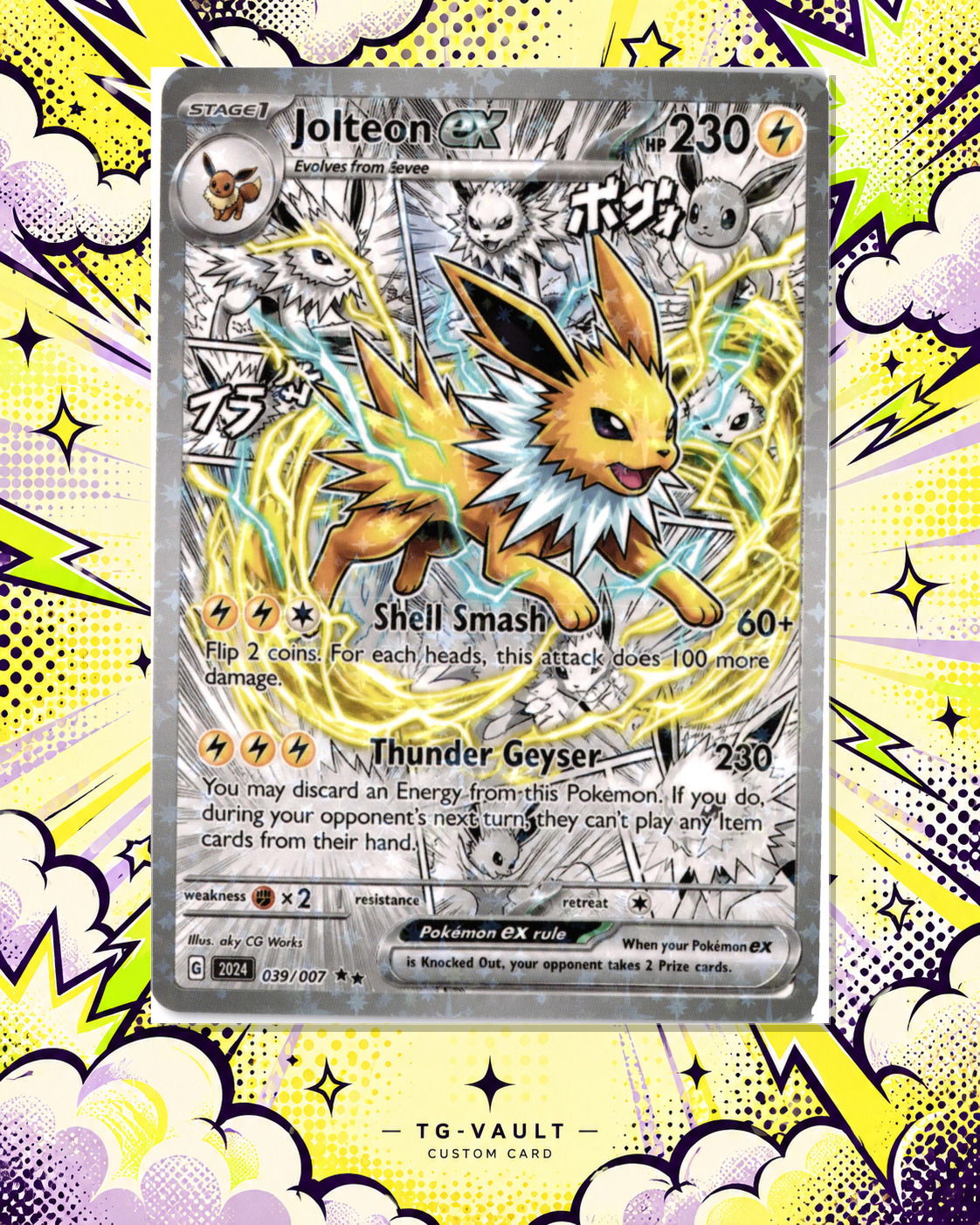 JOLTEON EX – COMIC – verfügbar bei TG Vault