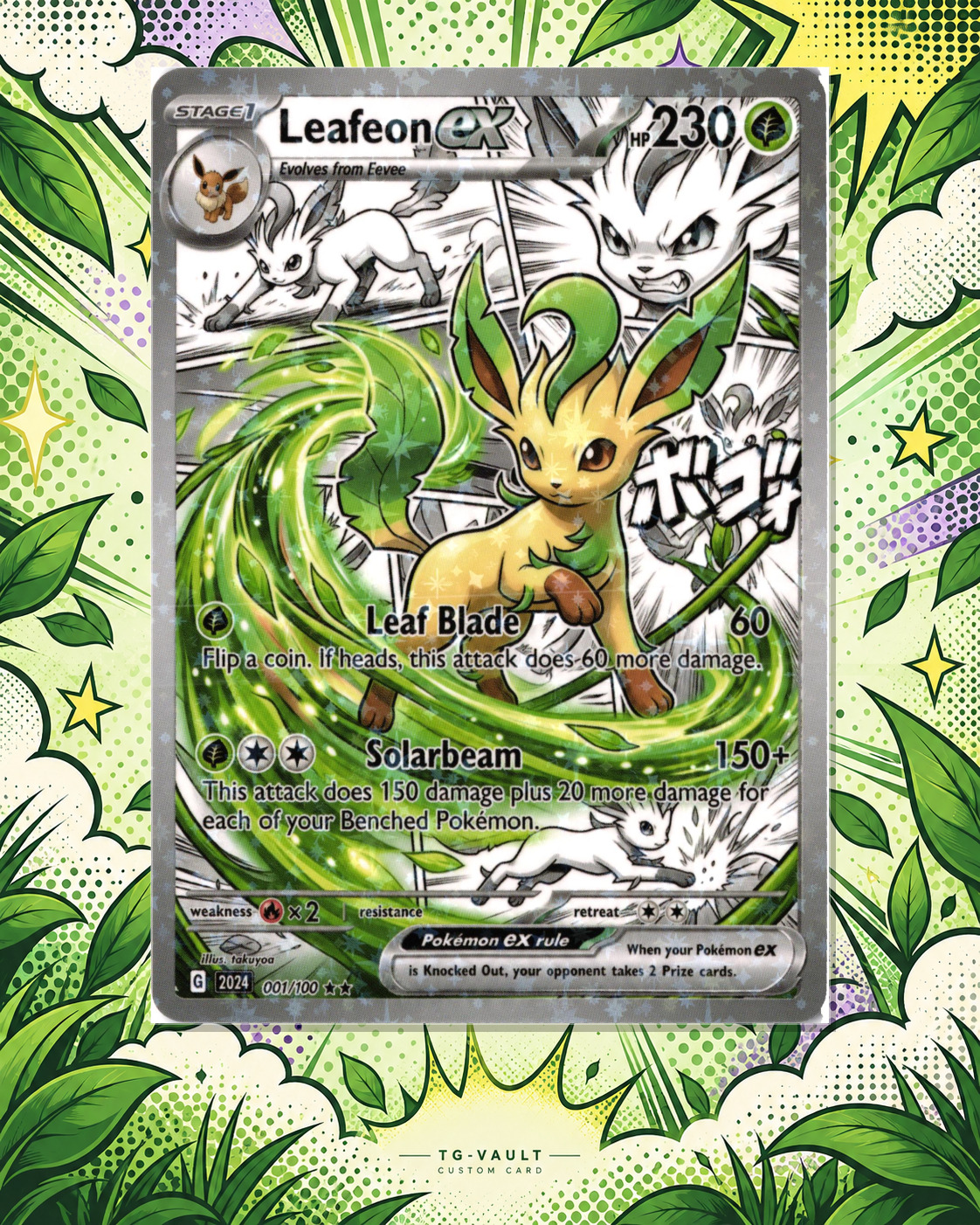 LEAFEON EX – COMIC – verfügbar bei TG Vault