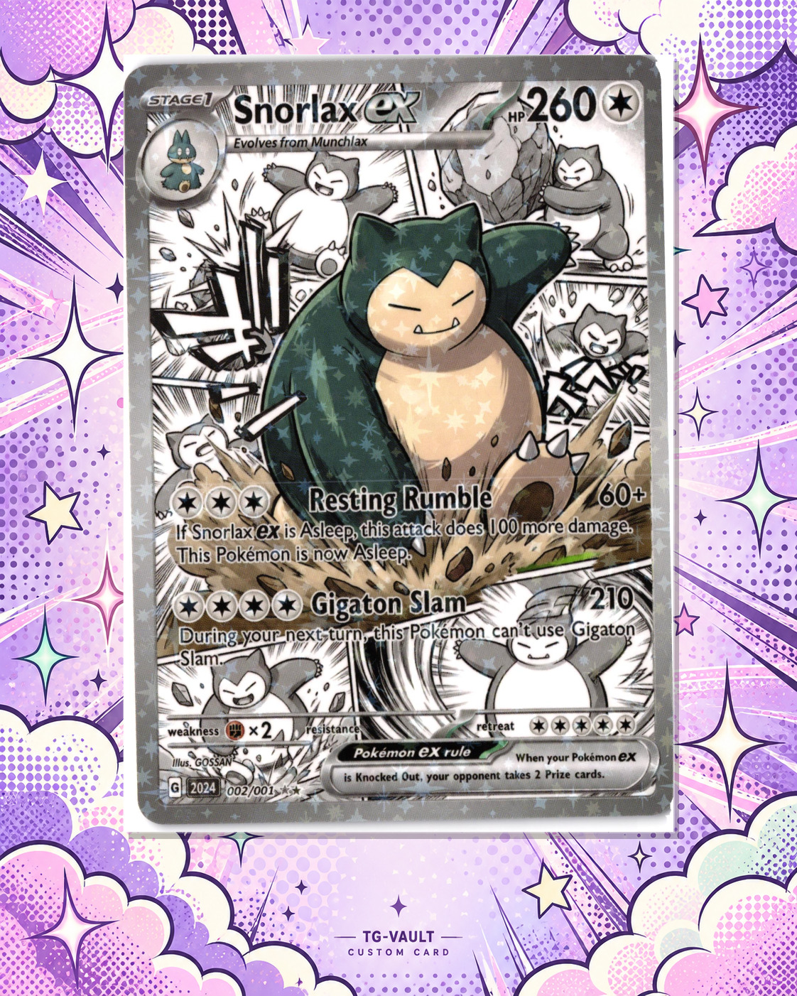 SNORLAX EX – COMIC SNORLAX EX – COMIC – verfügbar bei TG Vault