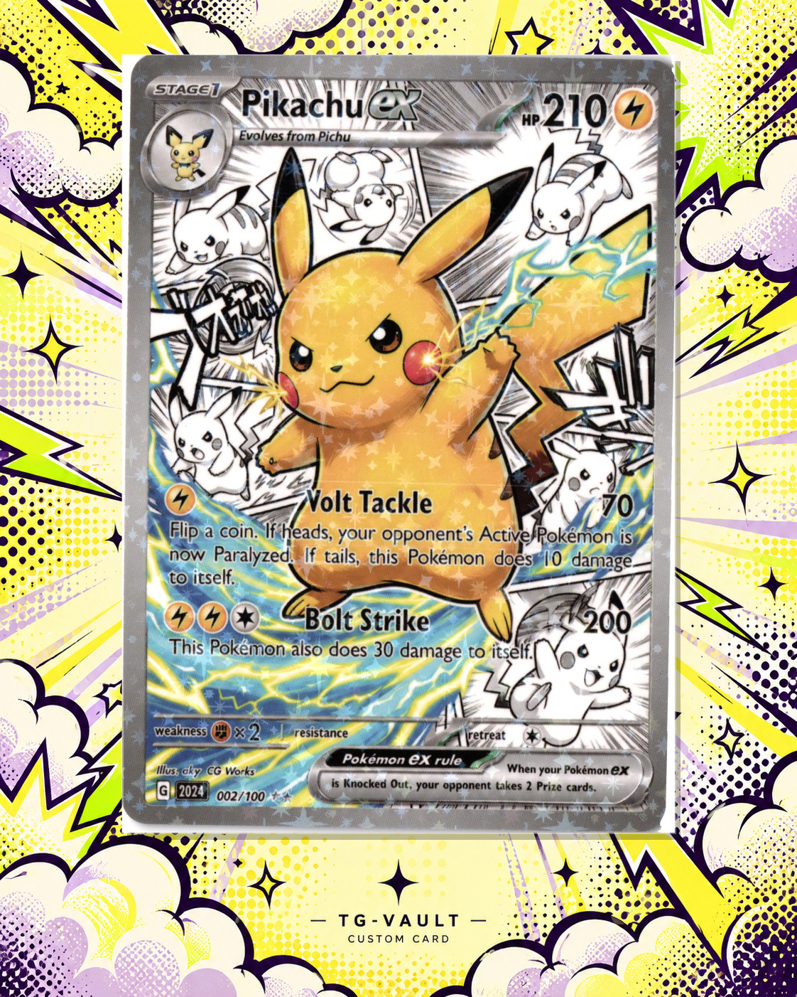 PIKACHU EX – COMIC – verfügbar bei TG Vault