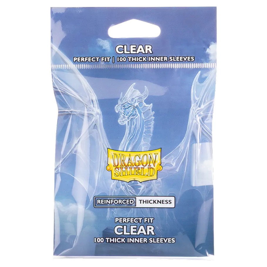 Dragon Shield - Perfect Fit Thick Inner Sleeves - Standard size (Clear) Dragon Shield - Perfect Fit Thick Inner Sleeves - Standard size (Clear) – verfügbar bei TG Vault