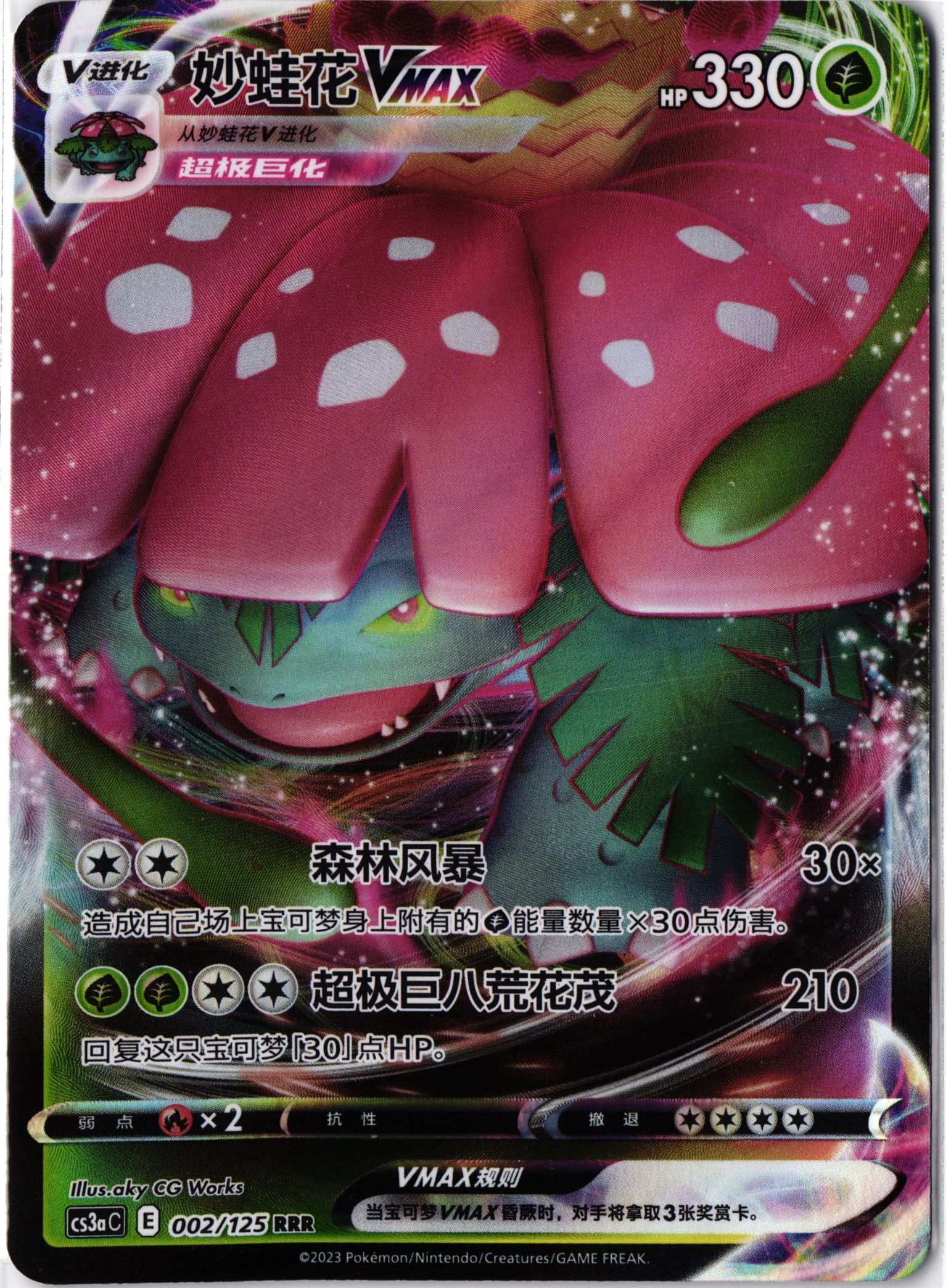 Eigener Scan: Venusaur VMAX 002/125