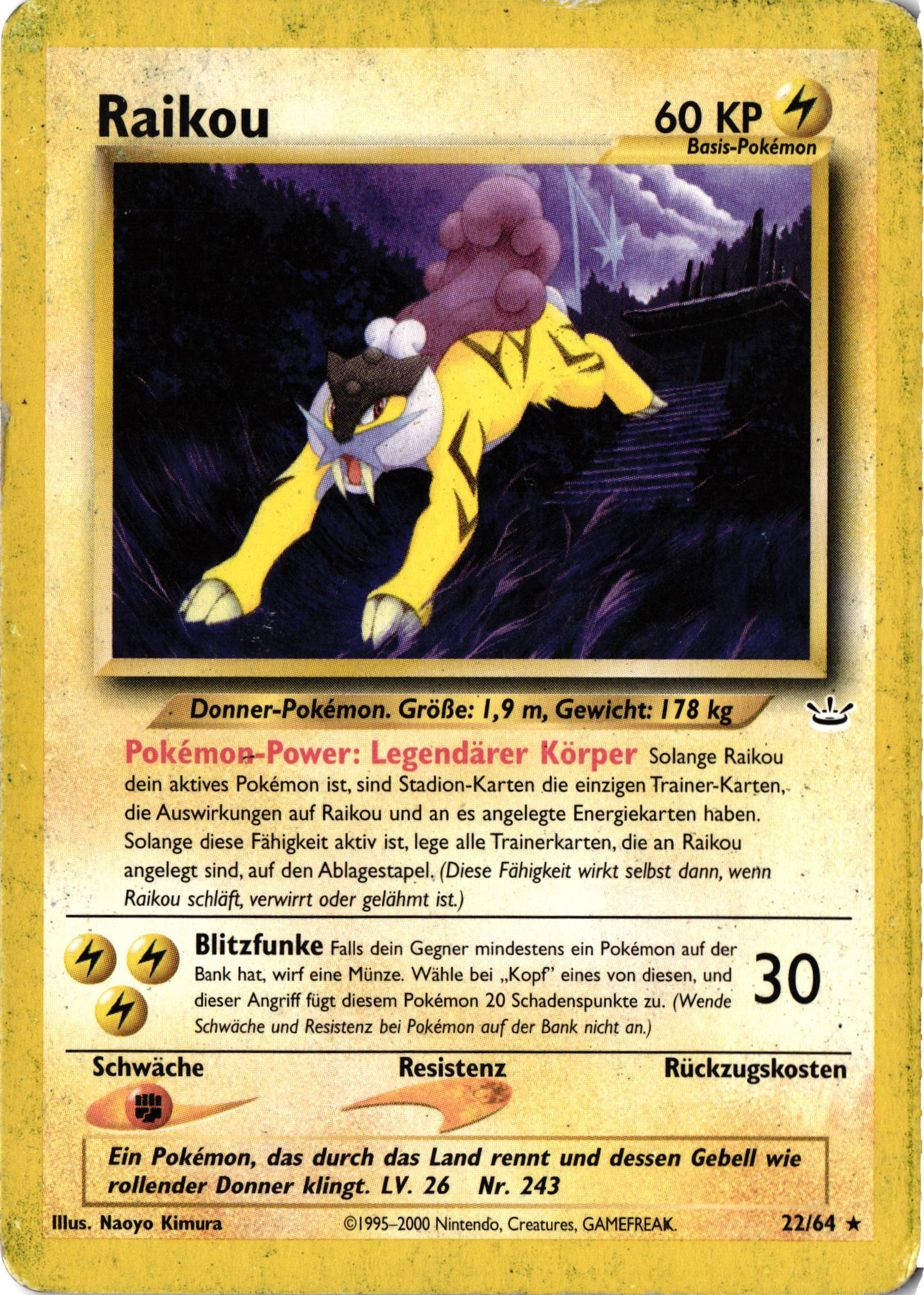 Eigener Scan: Raikou 22/64 – Neo Revelation